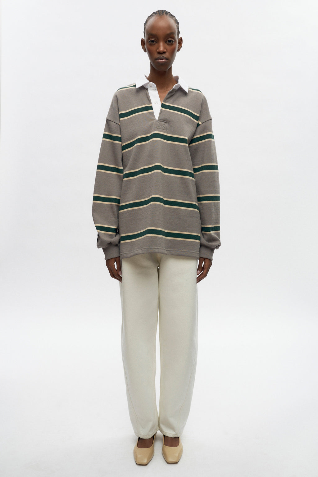 Rembo is 5ft 11in, a regular XS and wearing an S.