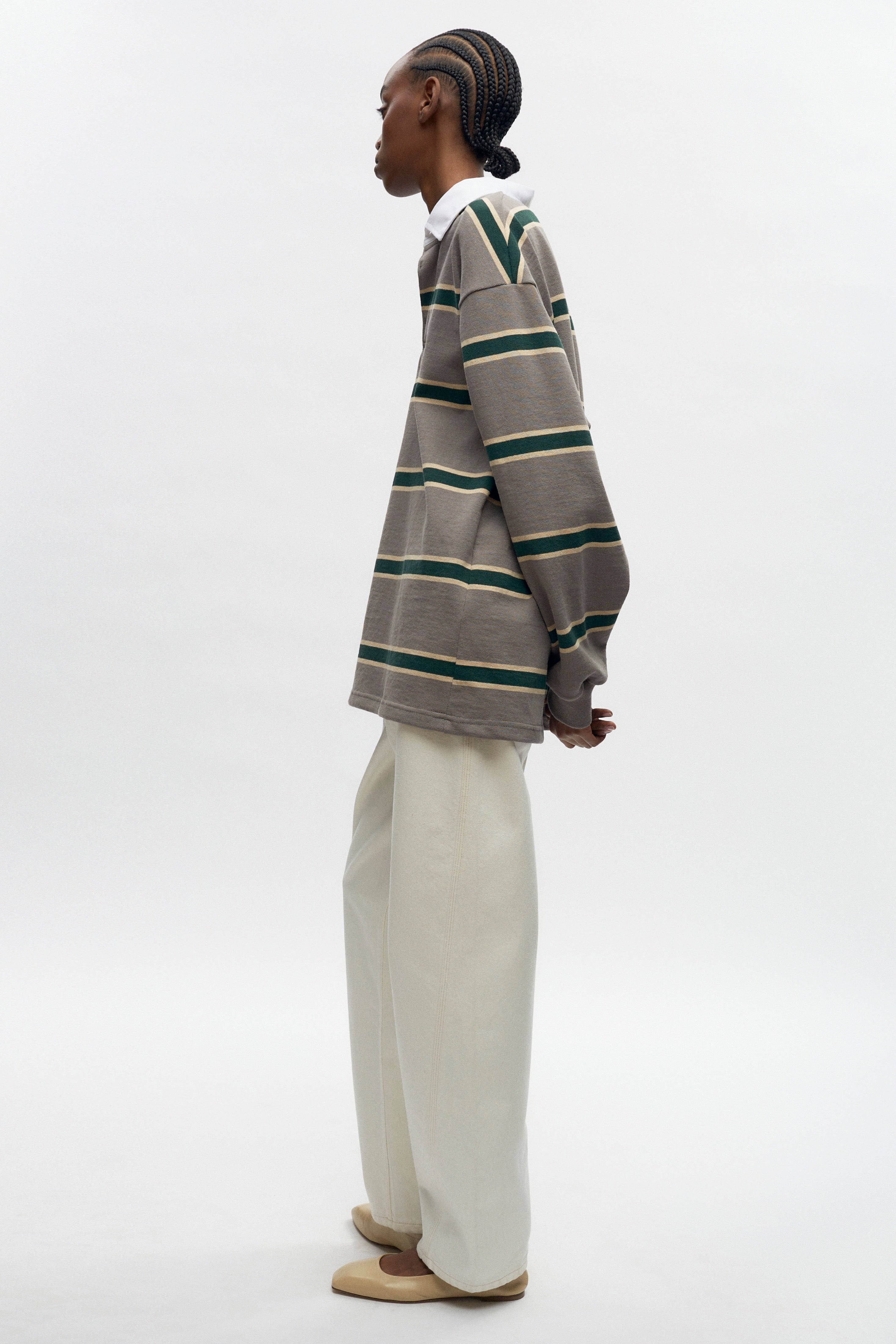 Men's Barbarian Rugby in Bottle/Beige/Graphite