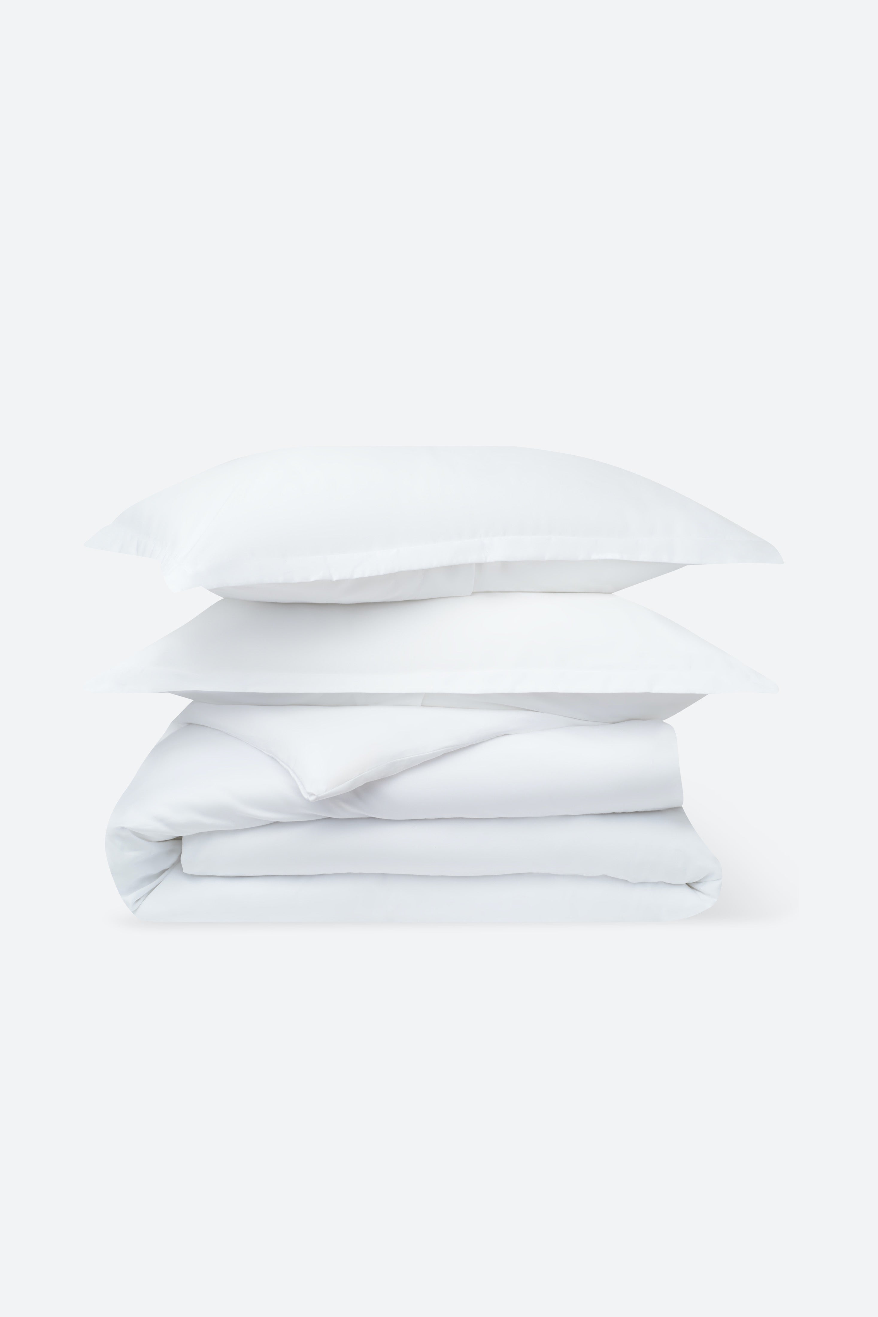 Duvet Cover and Sham Set in Pure White