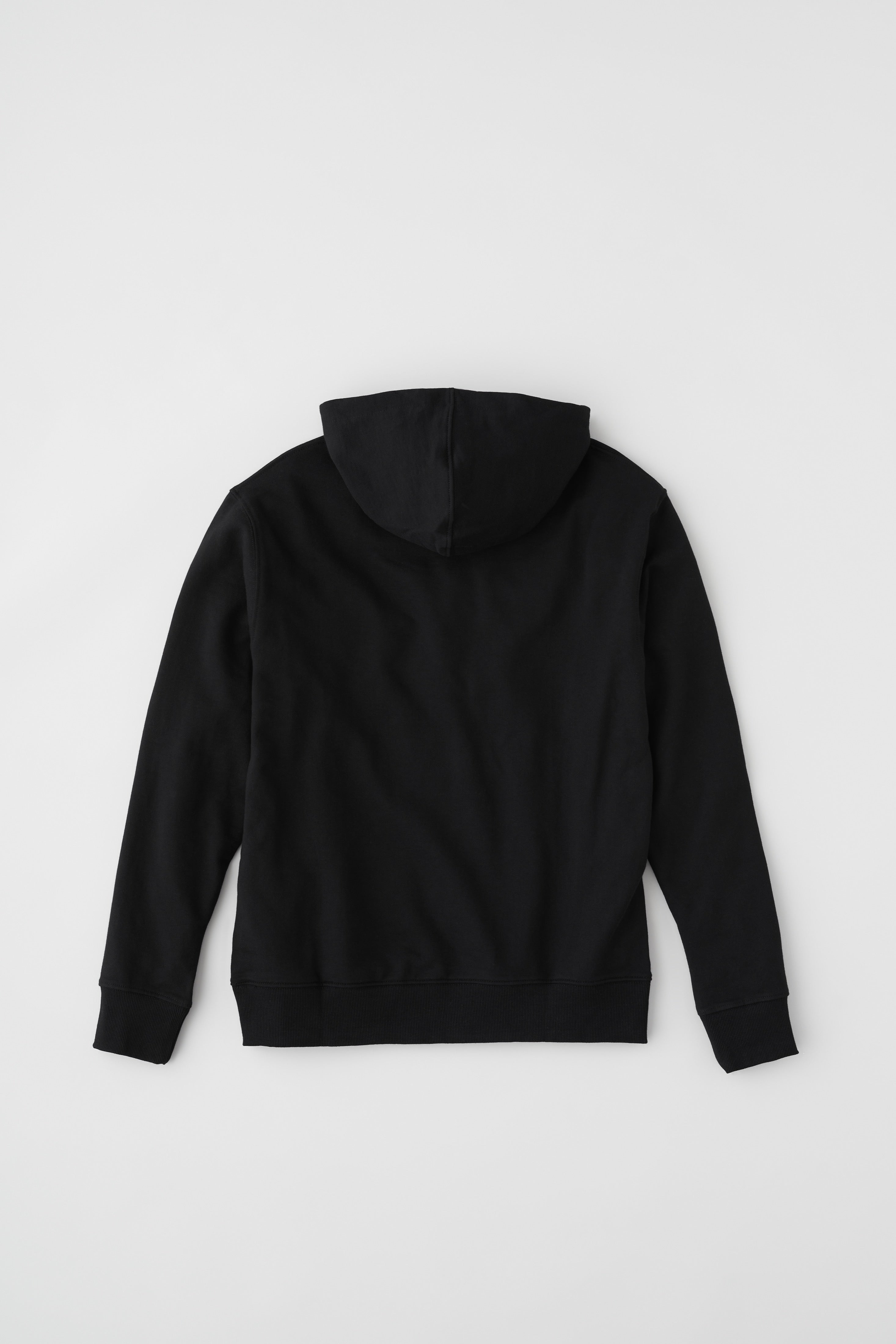 French Terry Hoodie in Black