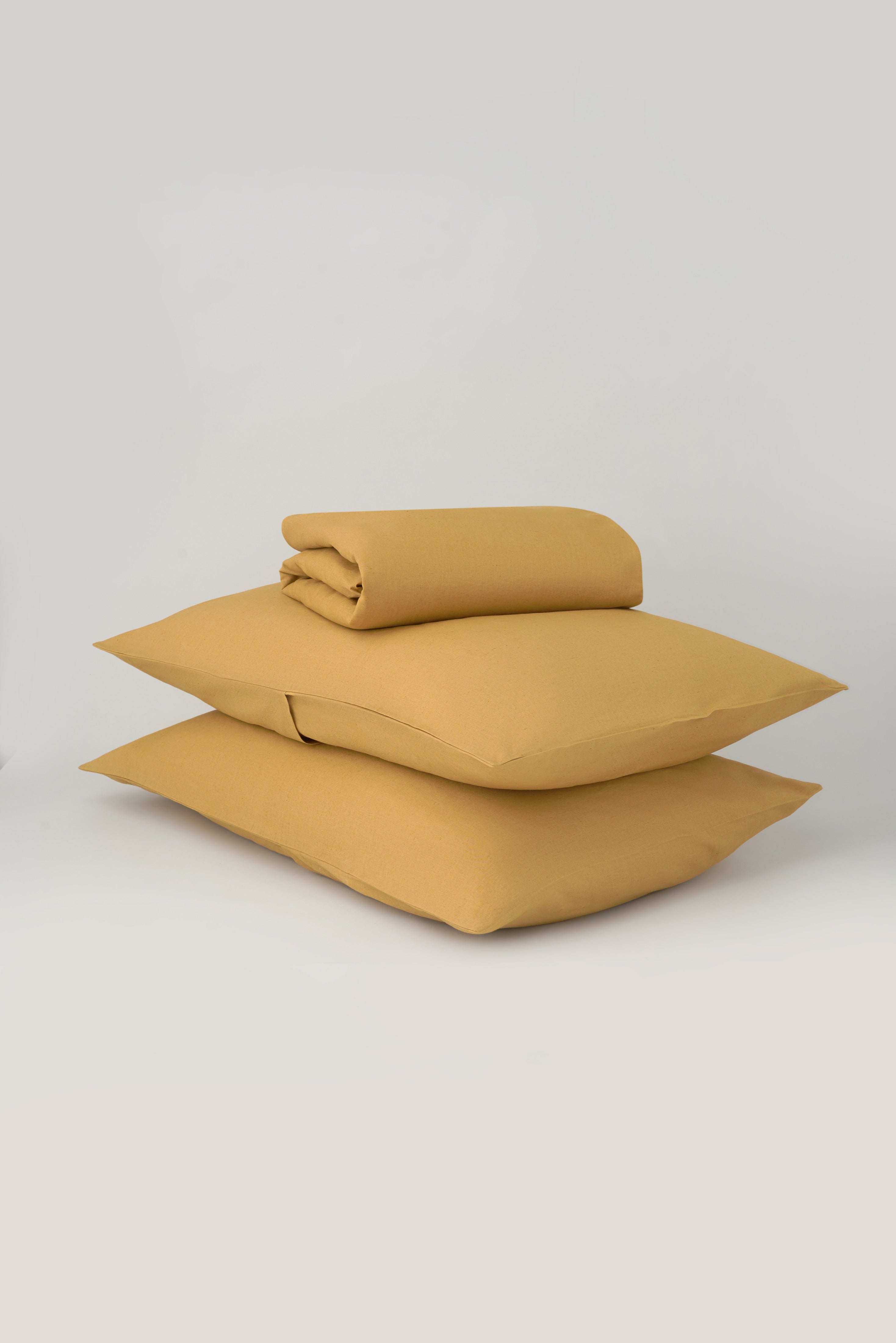 Linen Fitted Sheet and Pillowcase Set