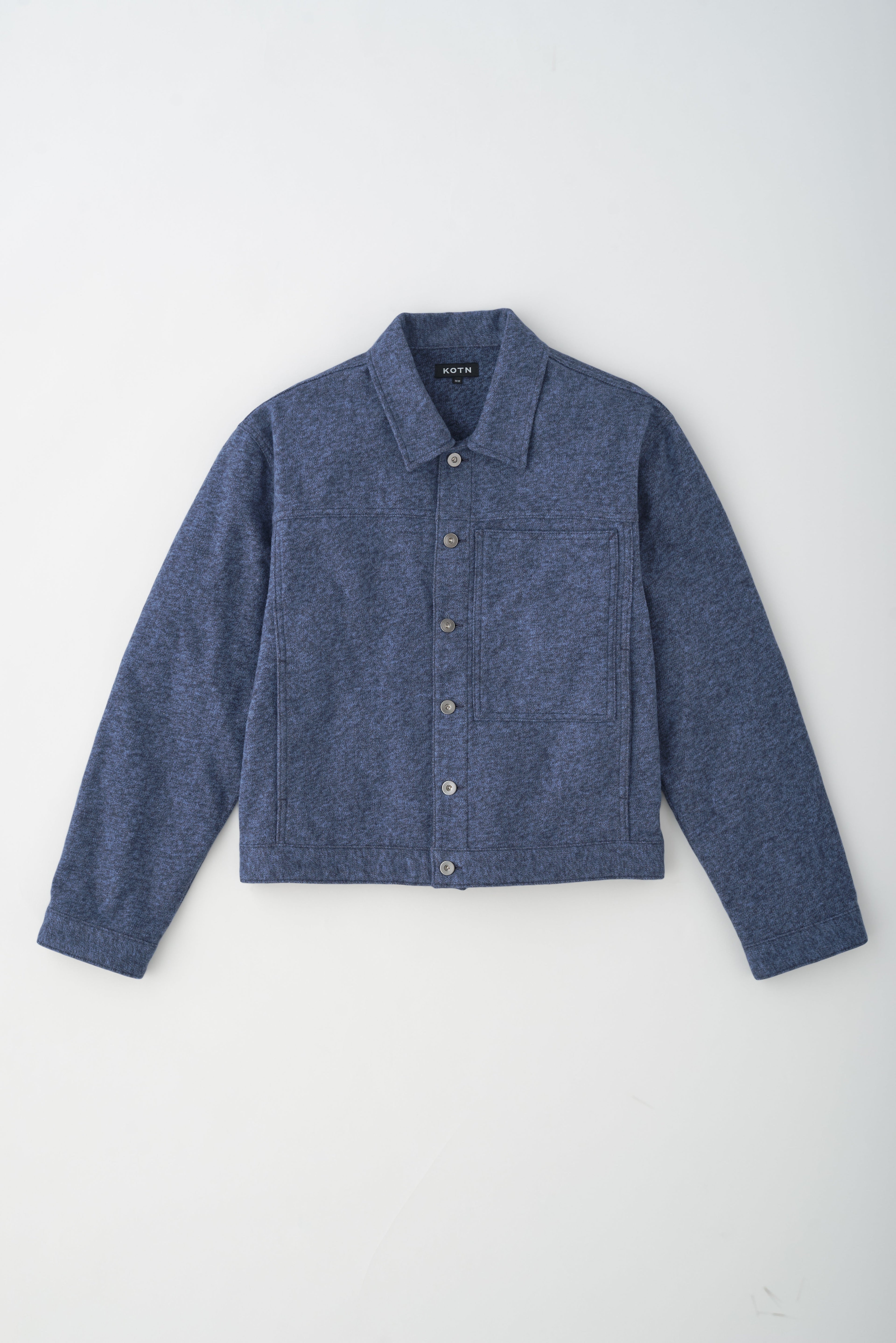 Flannel Esna Jacket in Denim Herringbone