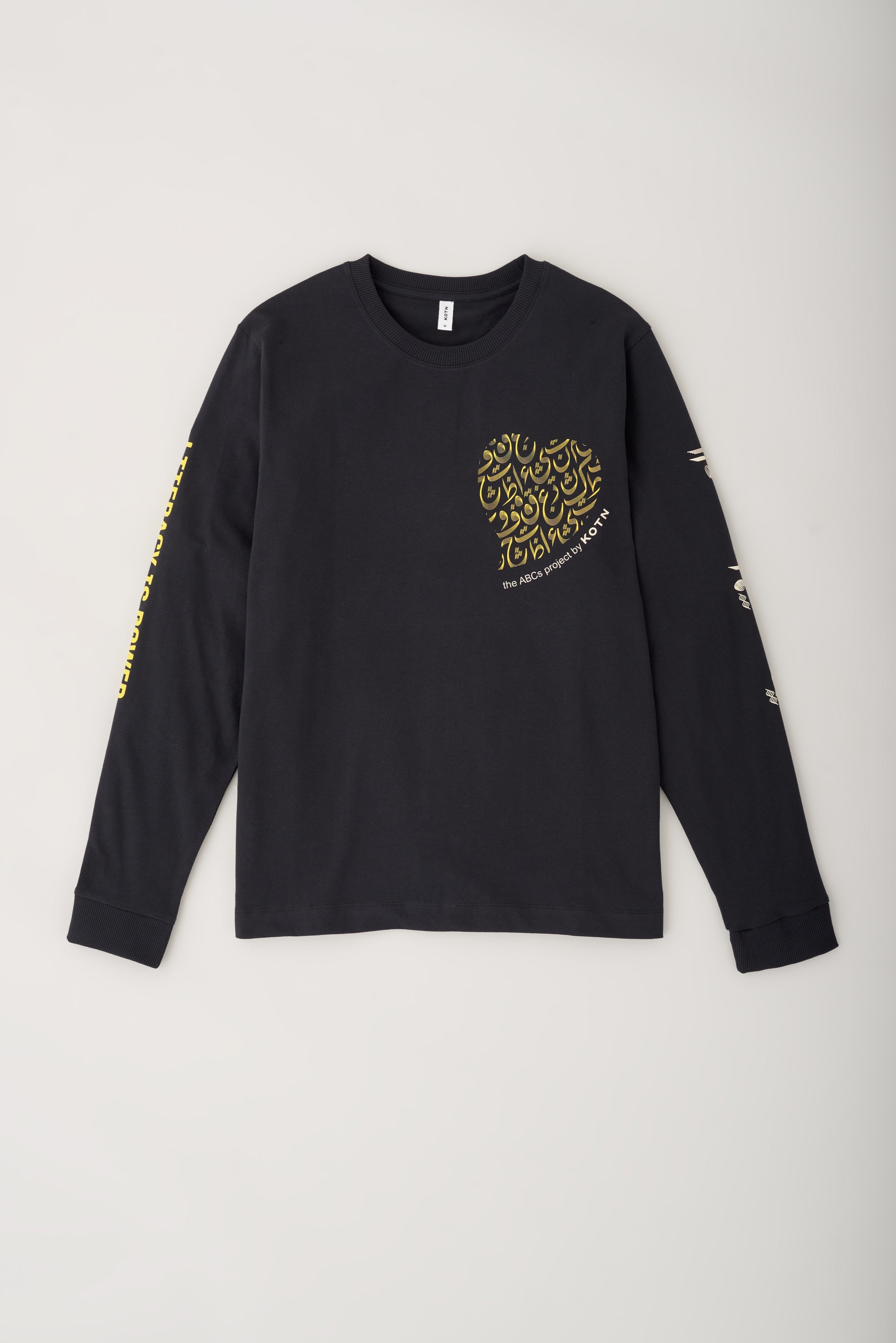 ABCs Graphic Longsleeve in Black