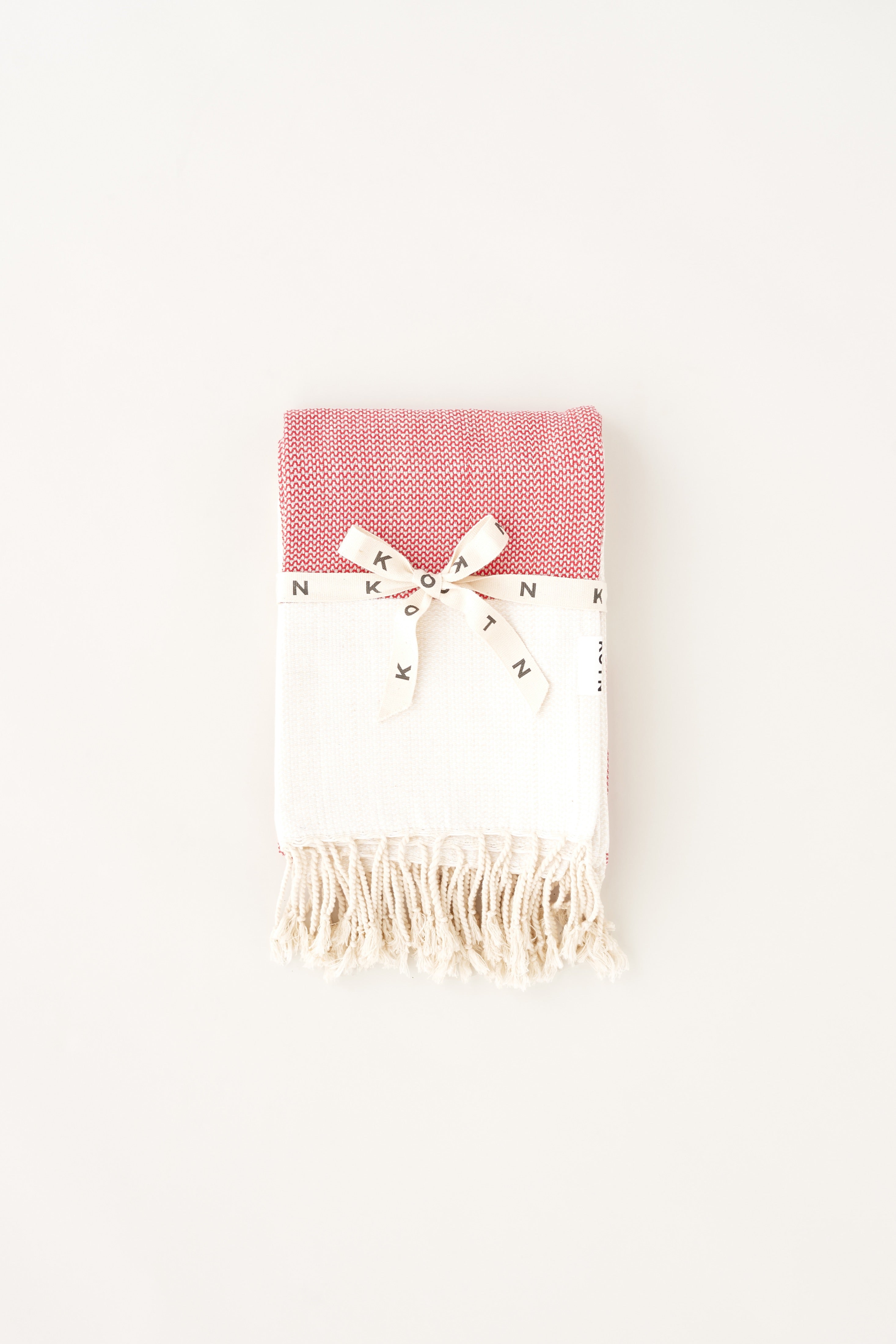 Hammam Towel in Scarlet Stripe