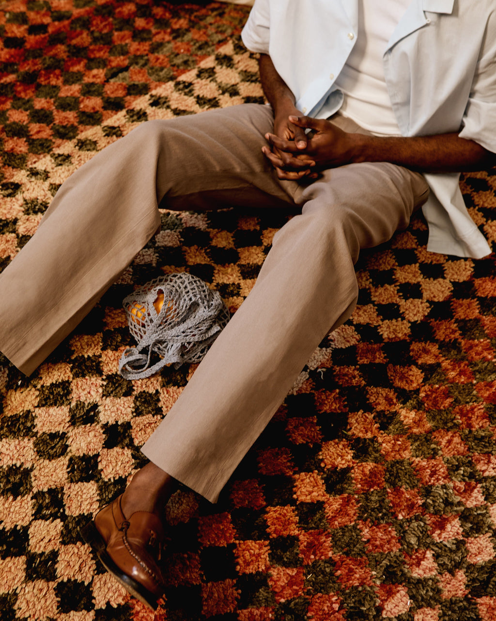 Men's Laureate Linen Trouser in Brindle