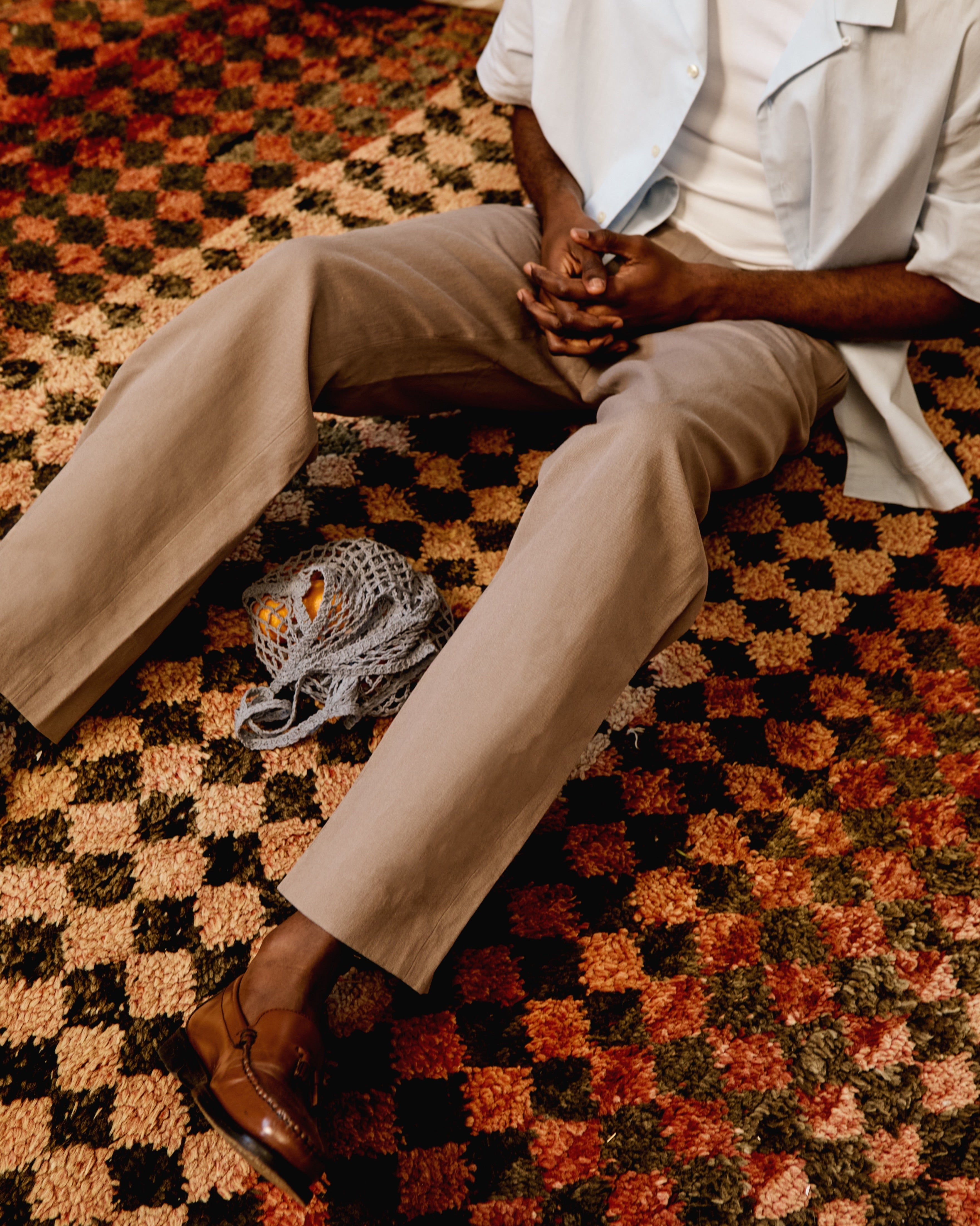 Men's Laureate Linen Trouser in Brindle