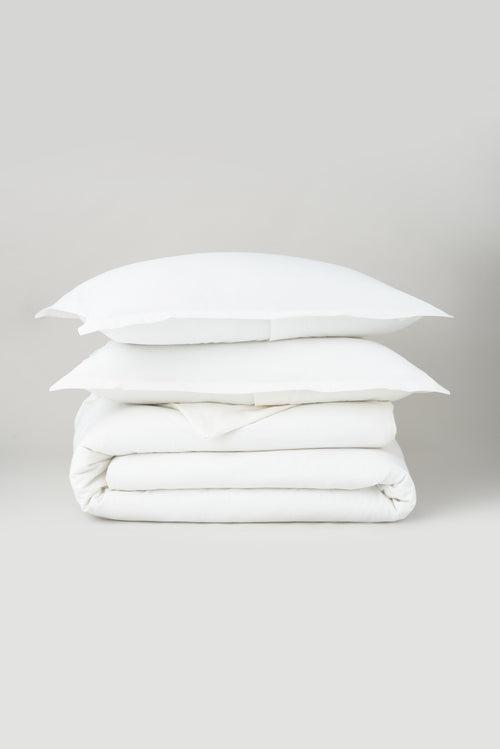 Linen Duvet Cover and Pillow Sham Set
