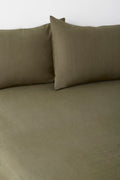 Linen Fitted Sheet and Pillowcase Set