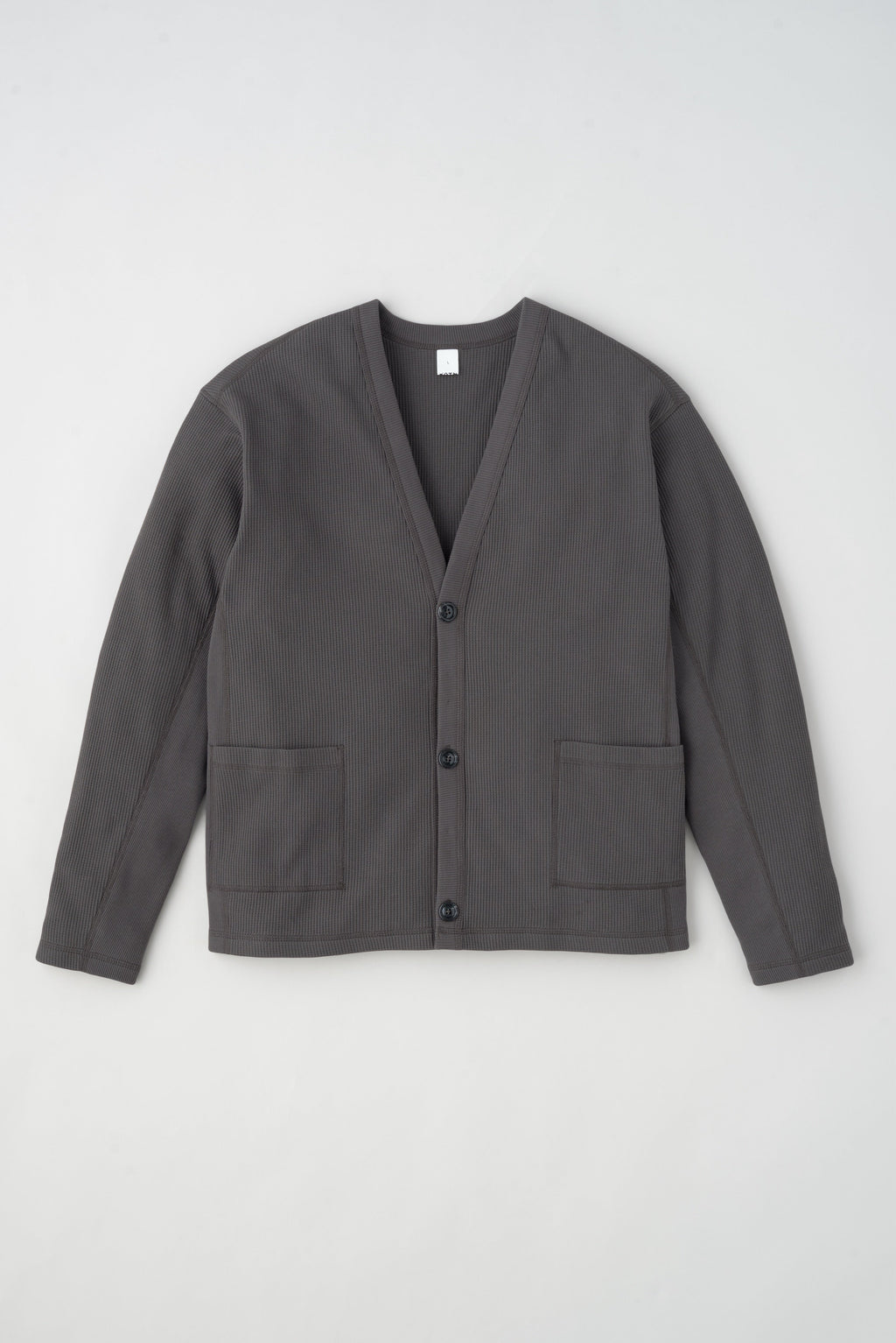 Men's Atlas Waffle Cardigan in Beluga