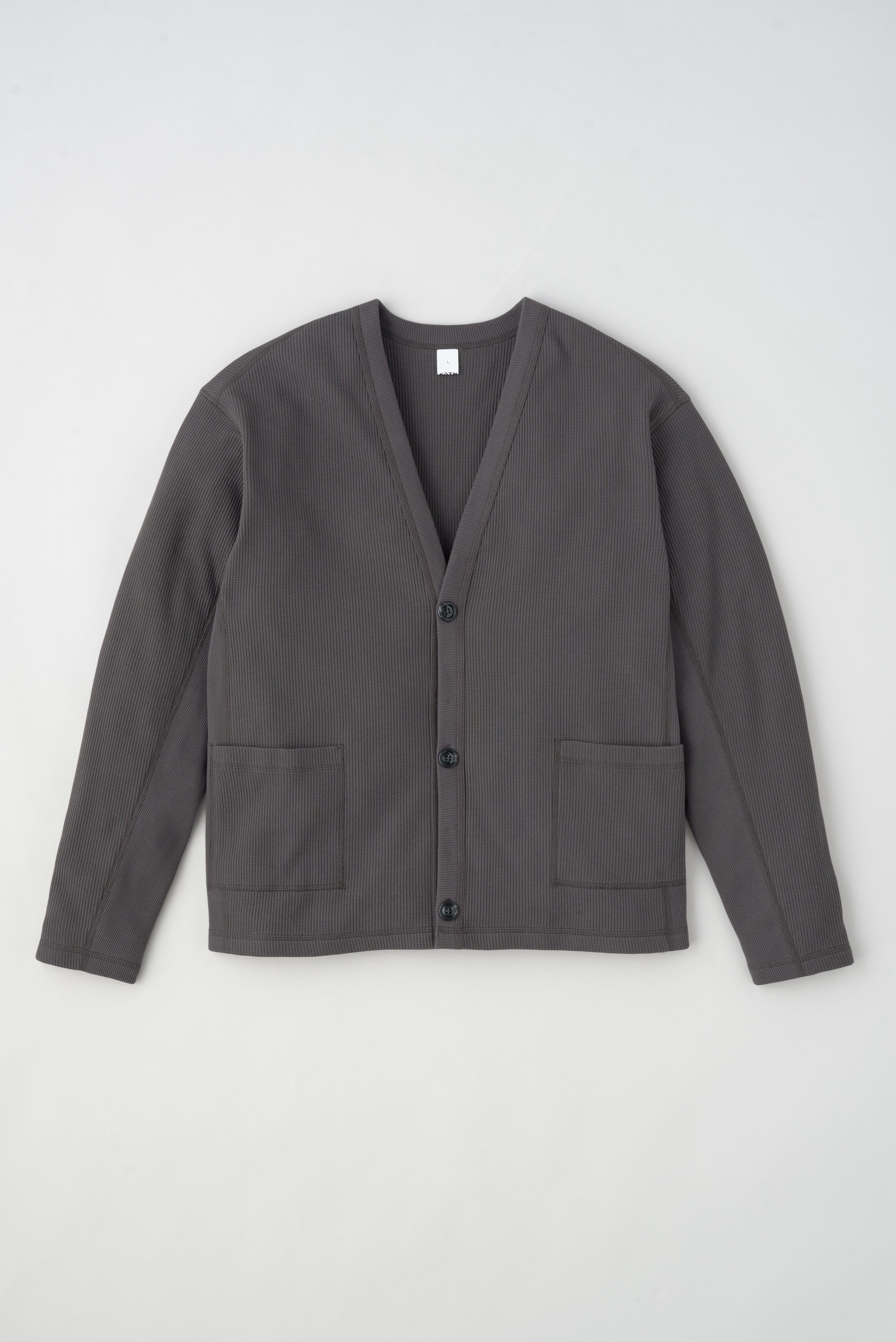 Men's Atlas Waffle Cardigan in Beluga