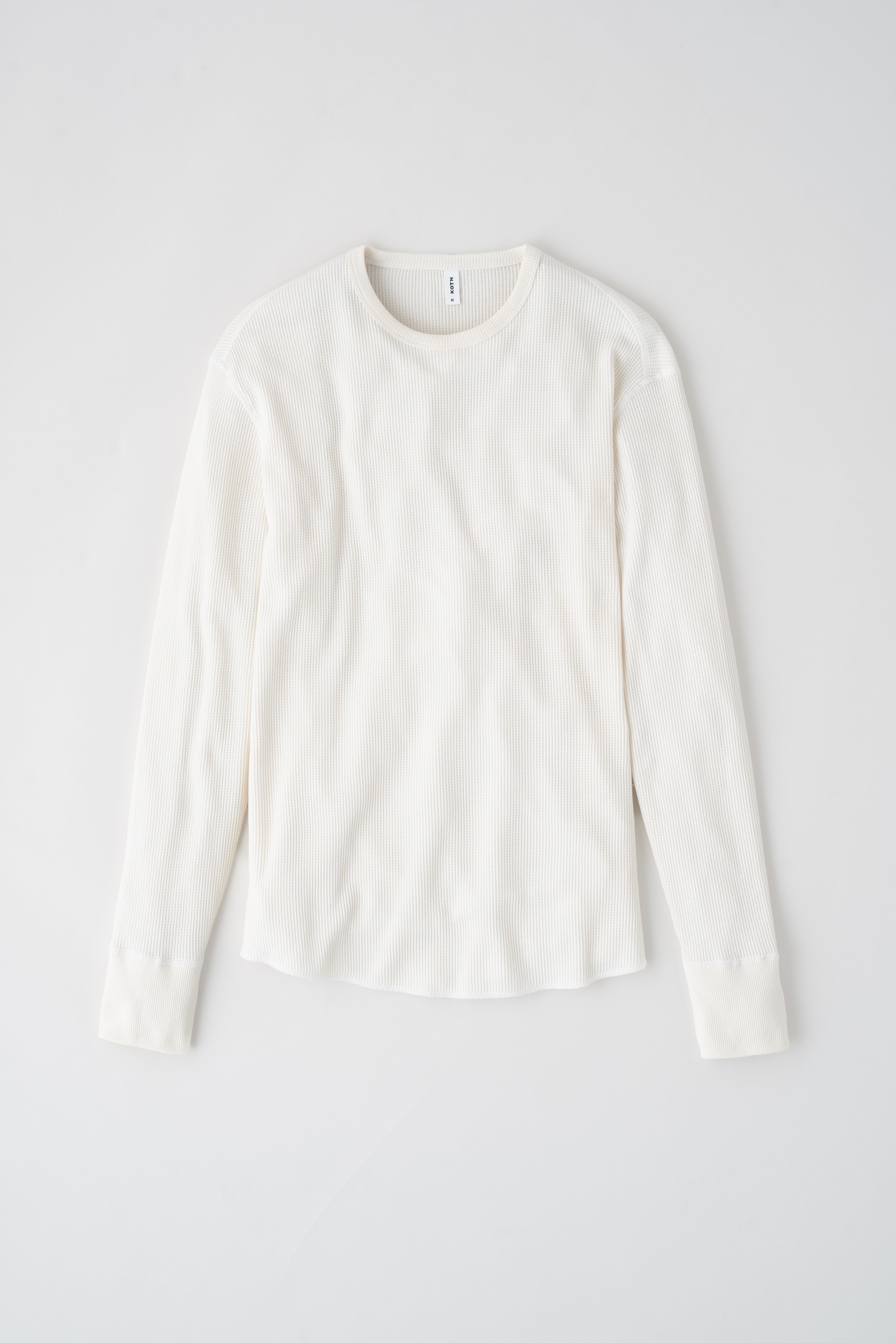 Men's Atlas Waffle Longsleeve in Marshmallow