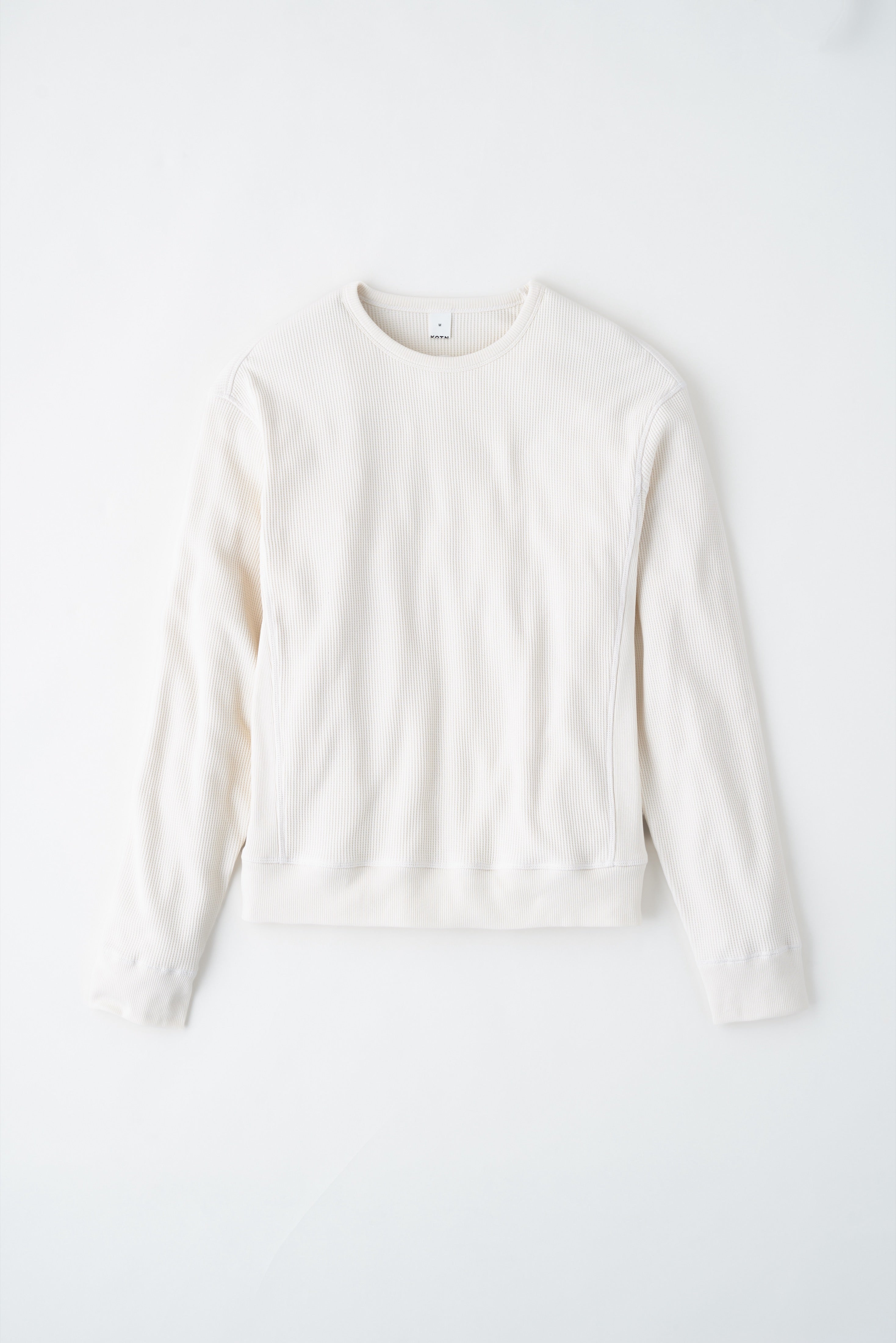 Men's Atlas Waffle Sweatshirt in Marshmallow