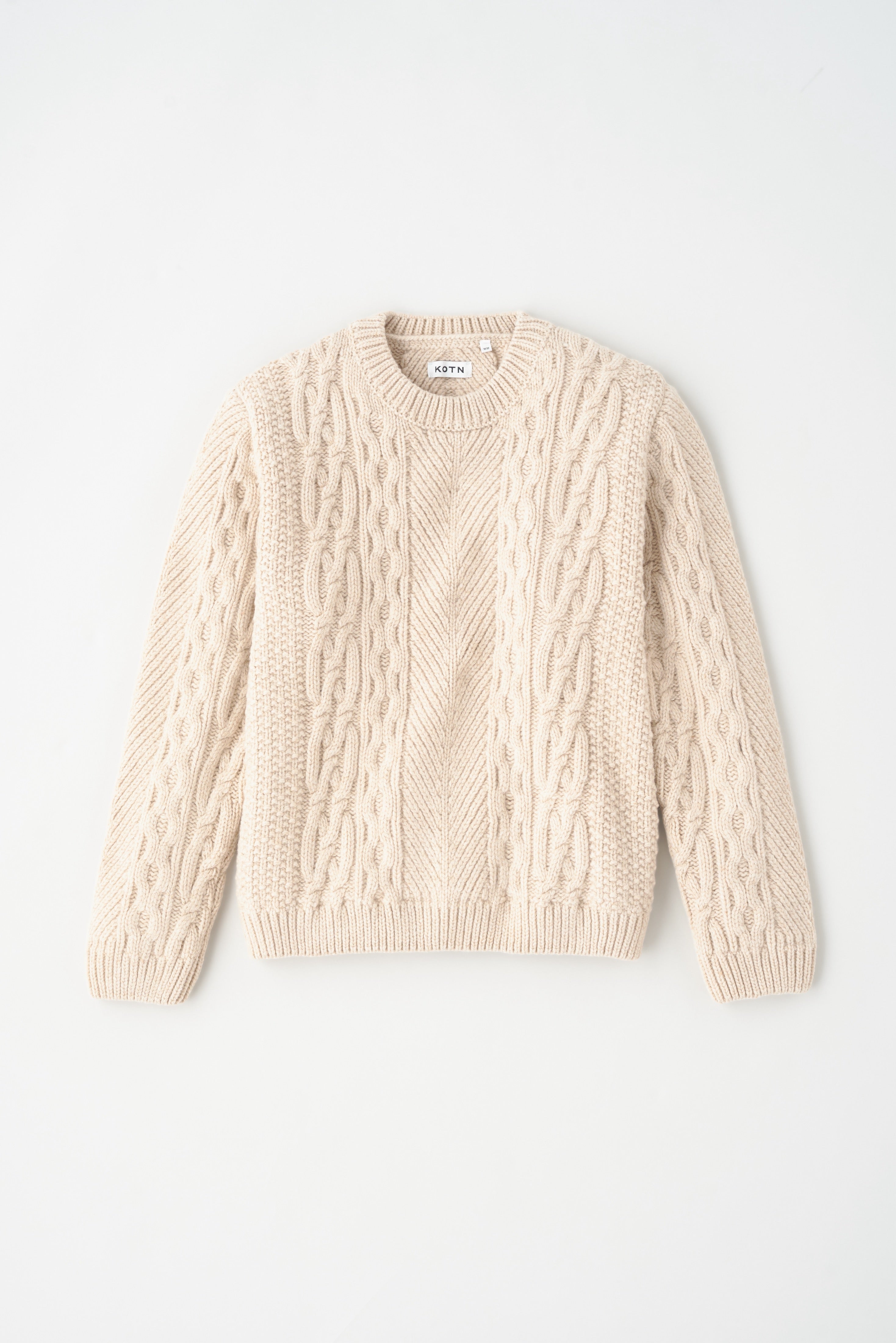 Men's Fisherman Sweater in Moon