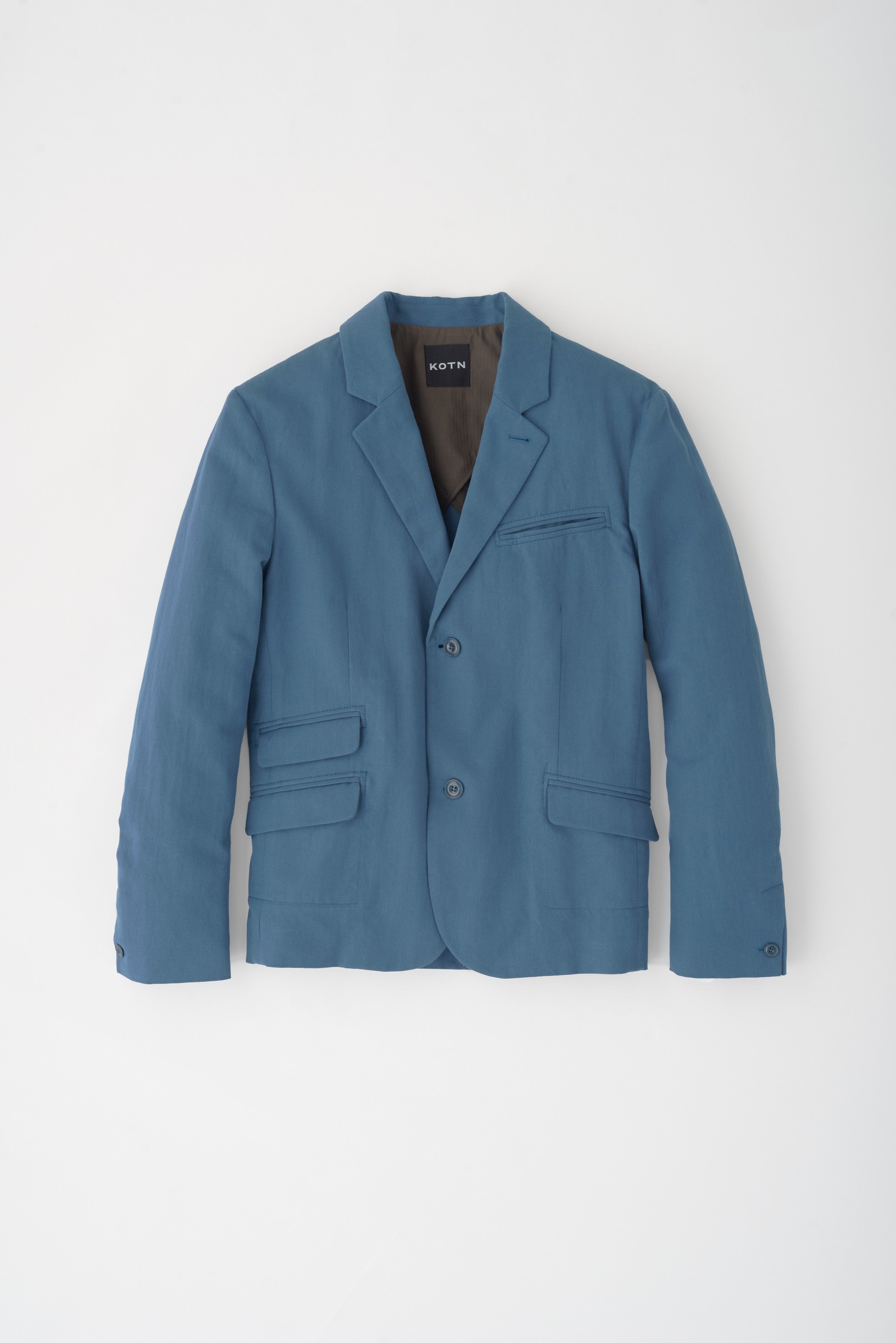 Men's Linen Laureate Jacket in Nile Blue