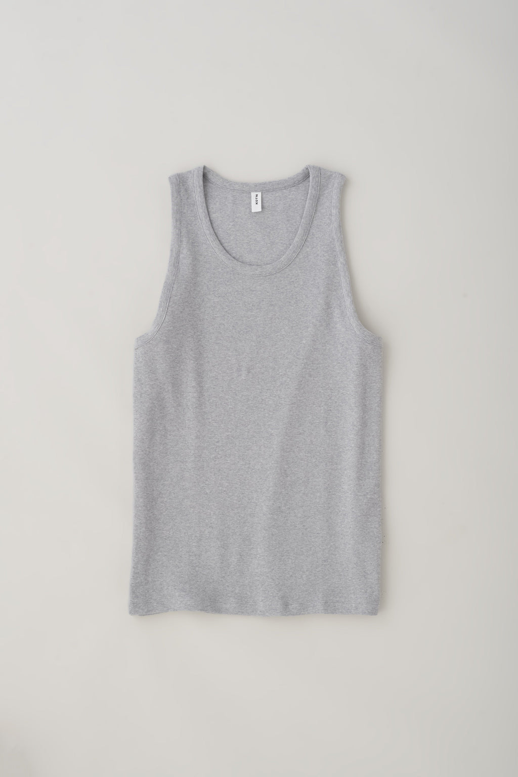 Men's Rib Tank in Heather Grey