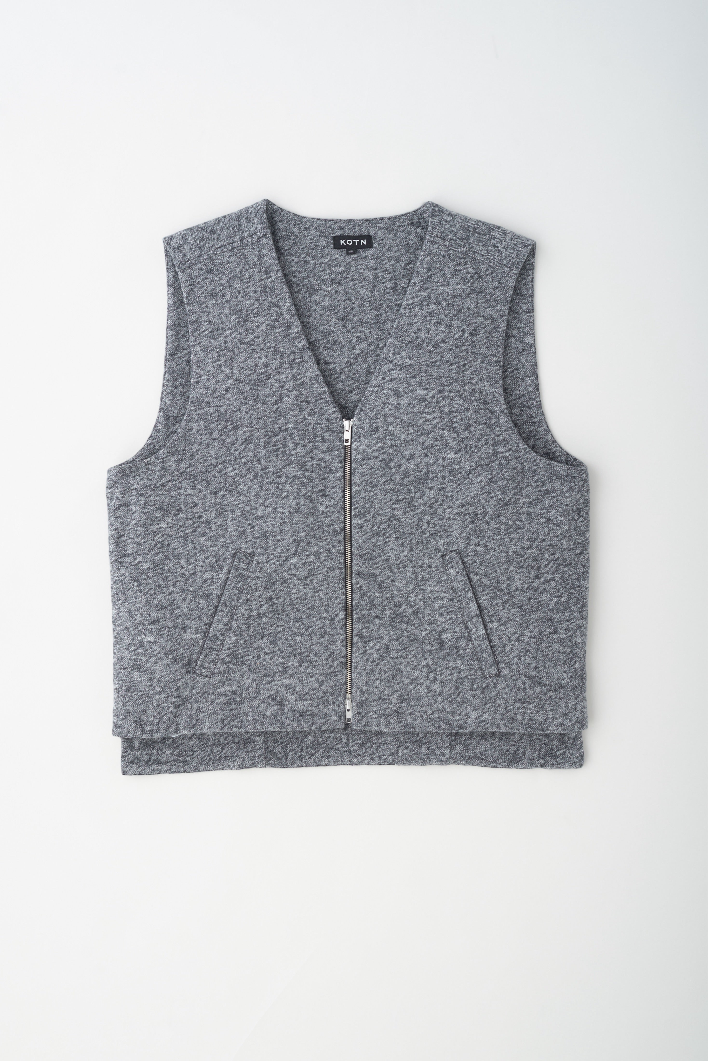 Men's Sawah Vest in Black Herringbone