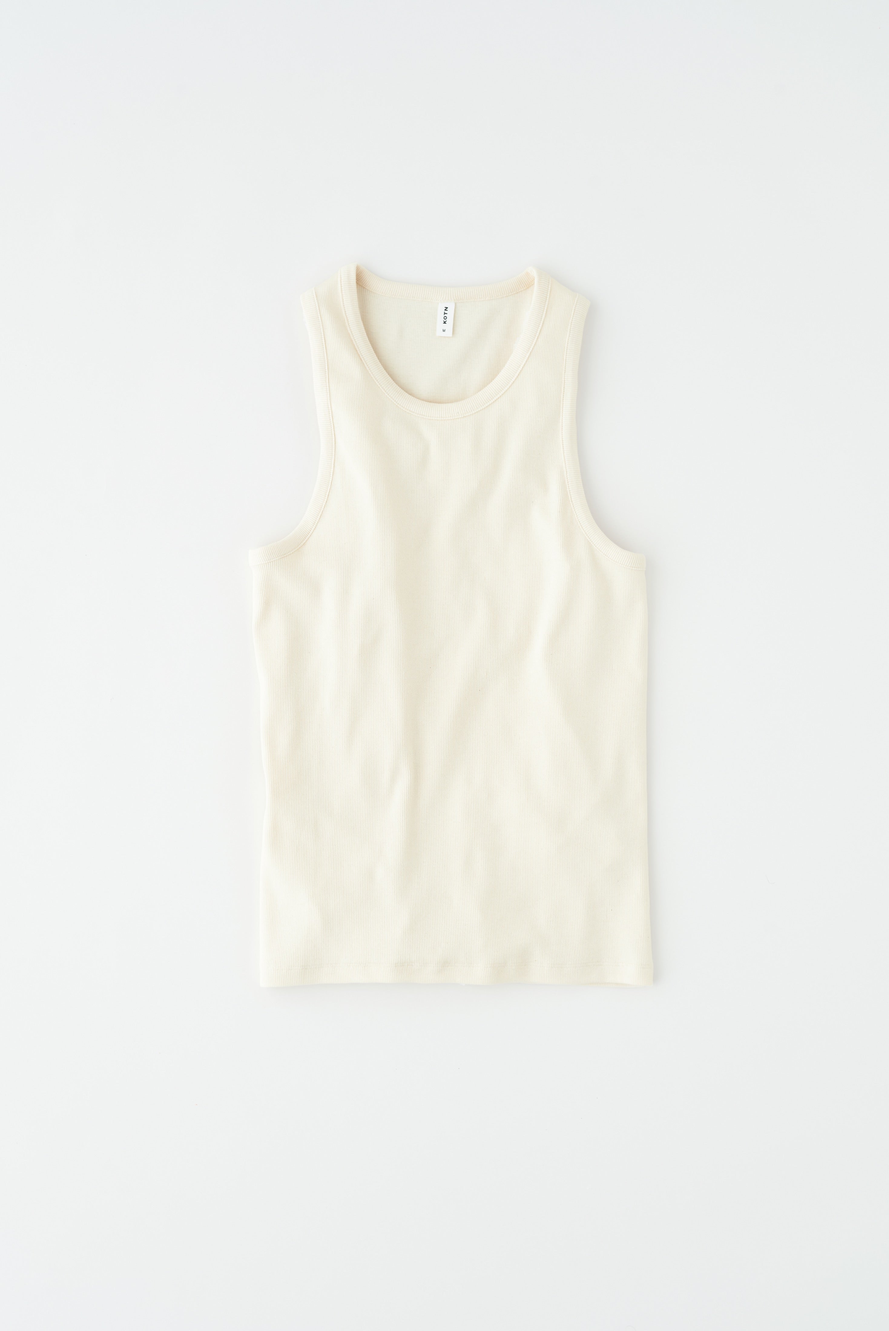 Men's Rib Tank in Natural