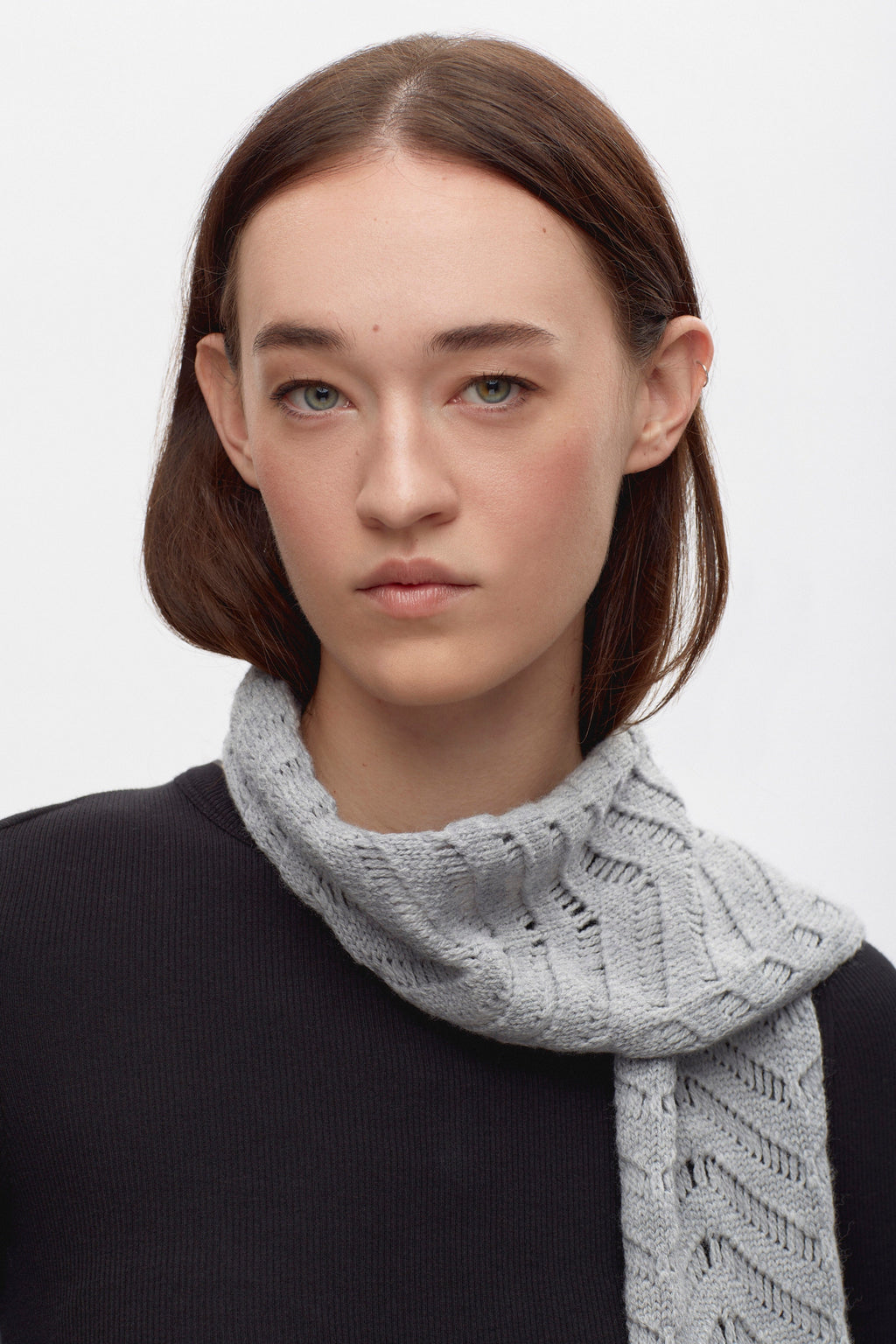 Maadi Scarf in Heather Grey