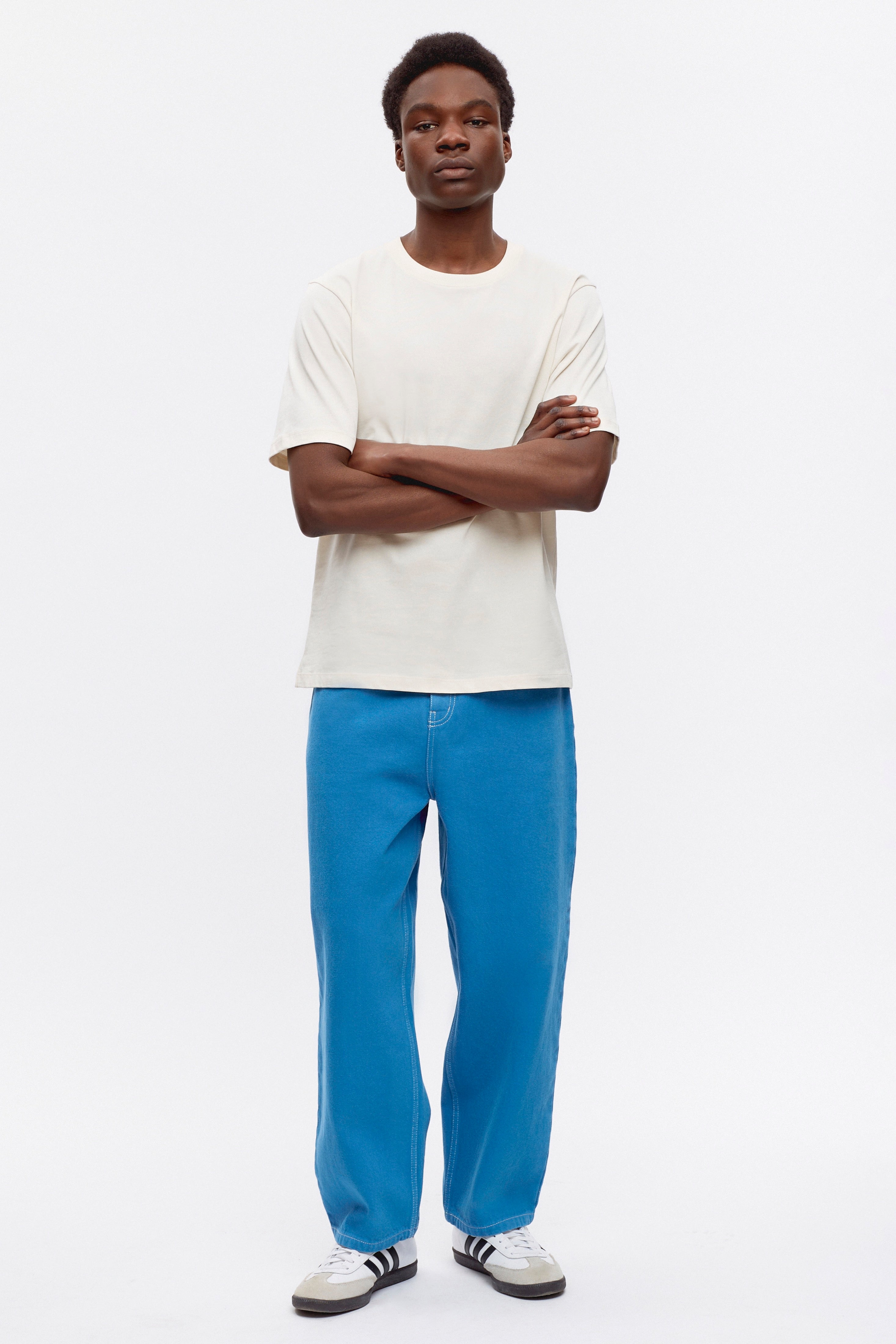 Juslin is 5ft 11in, a regular size 30 and wearing a 32.