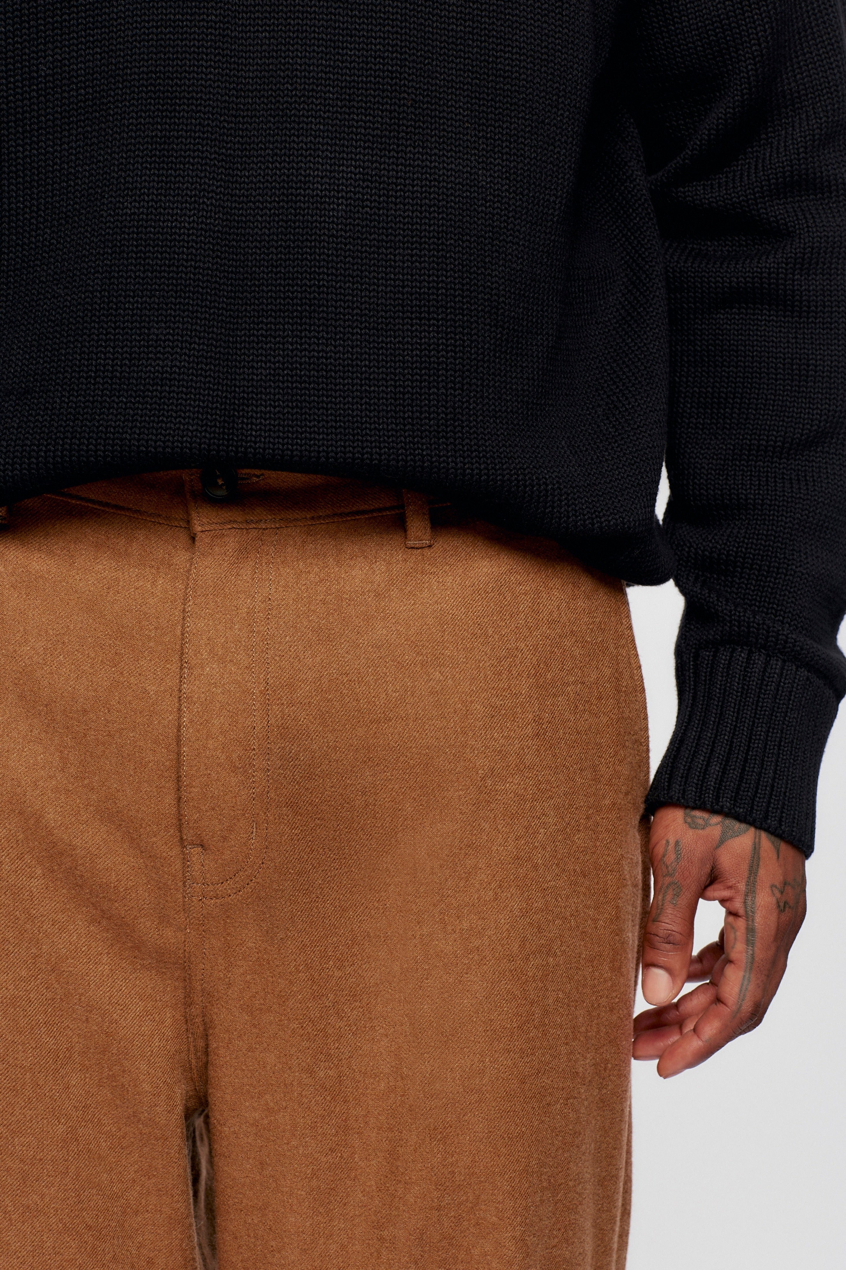 Buma Wool Trouser in Tan