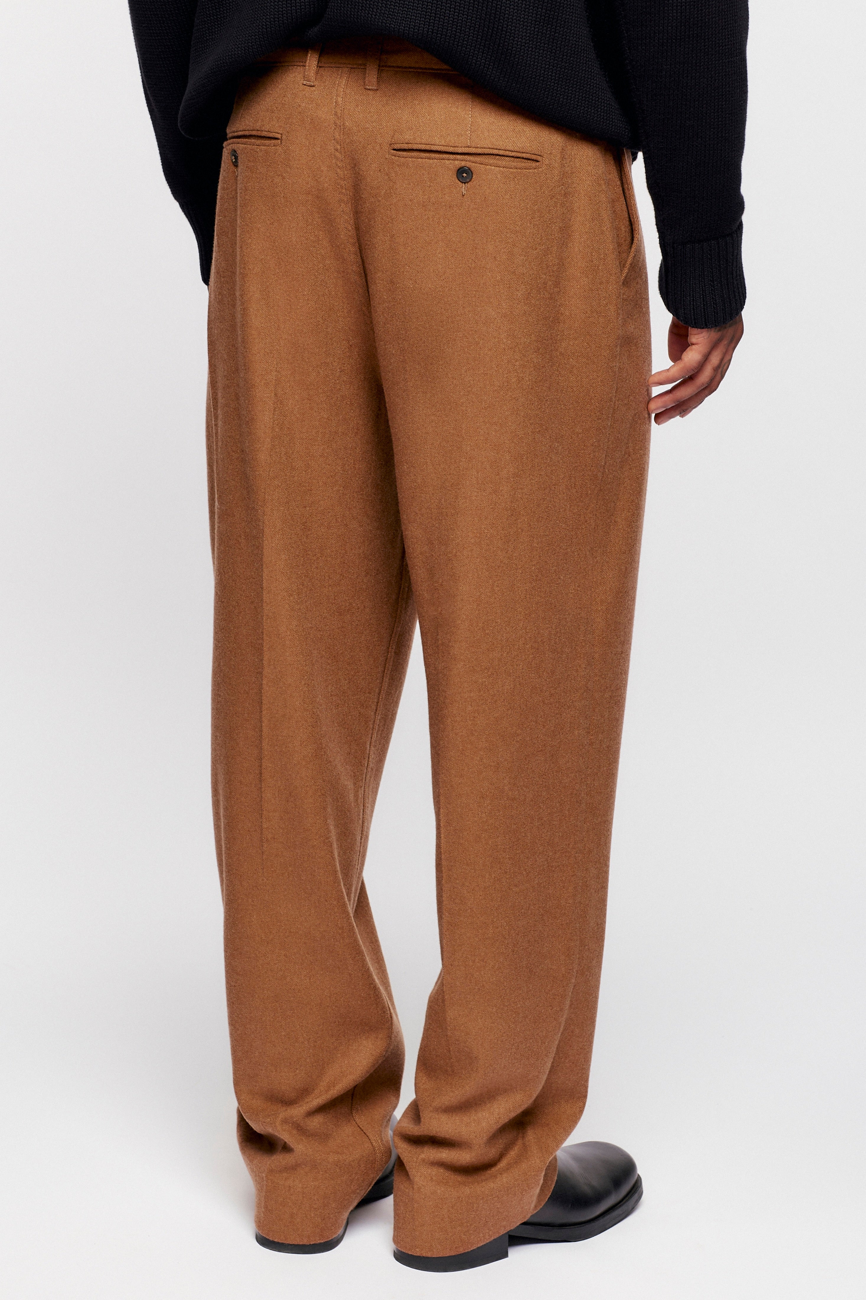 Buma Wool Trouser in Tan