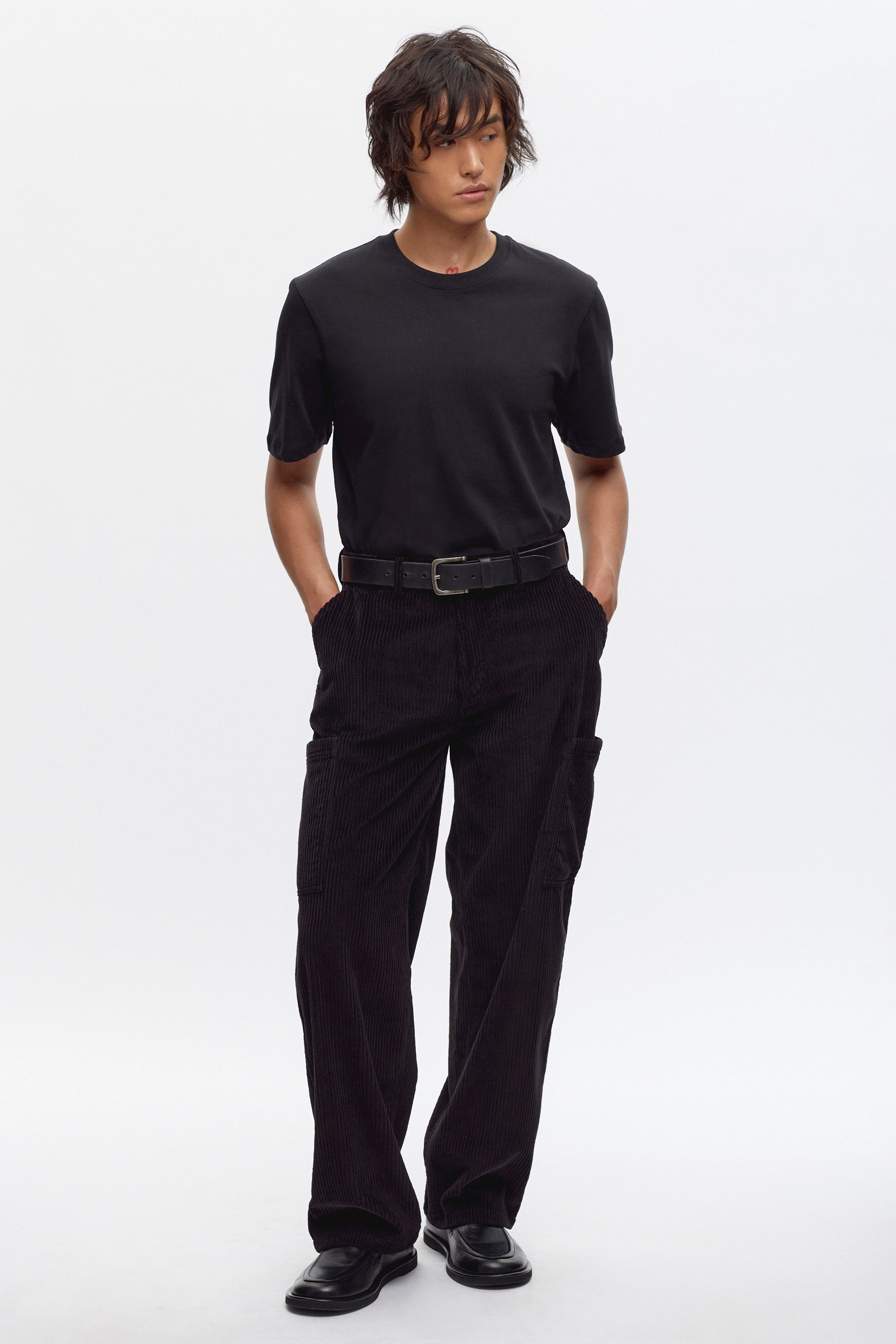 Cord Explorer Pant  in Black