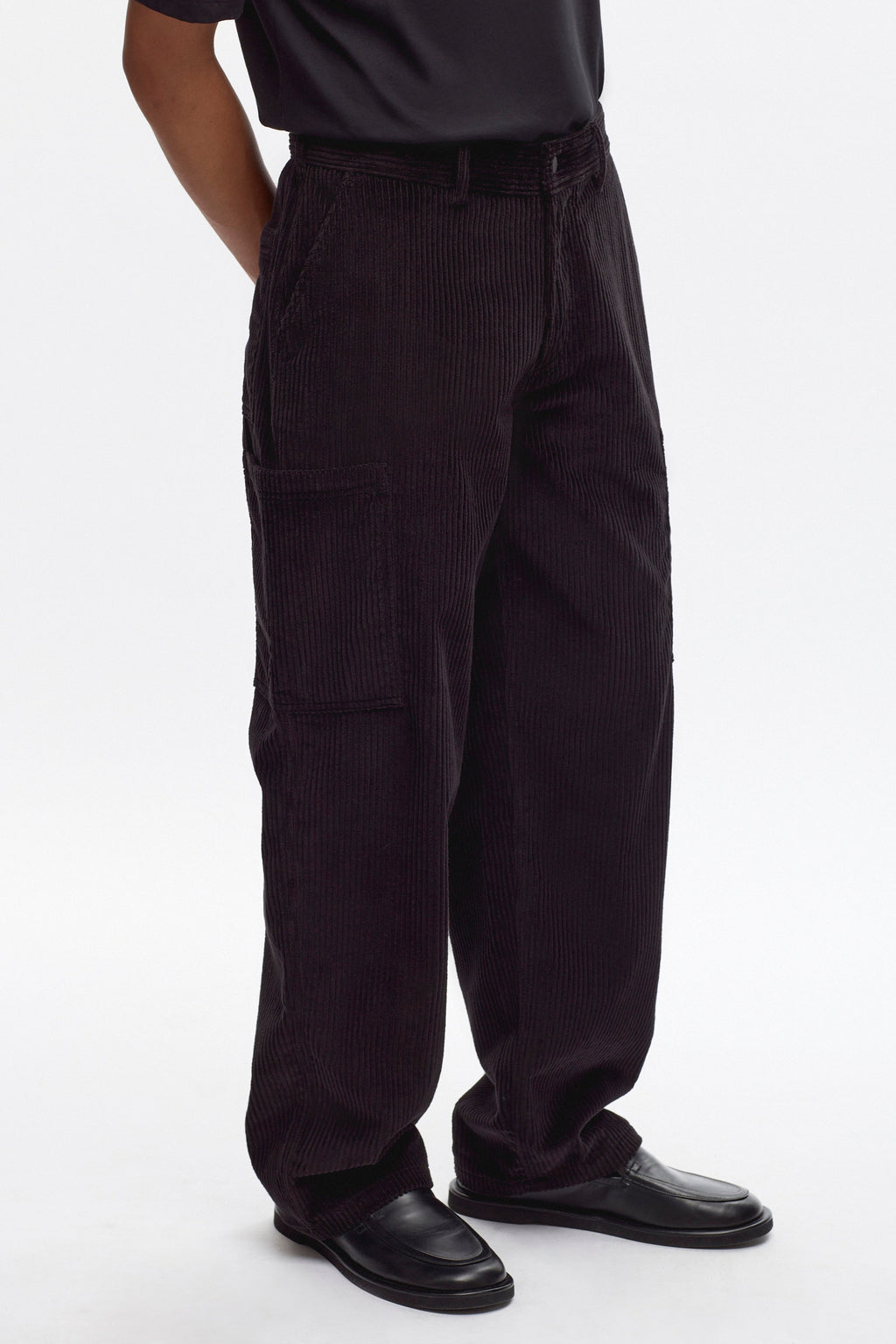 Cord Explorer Pant  in Black
