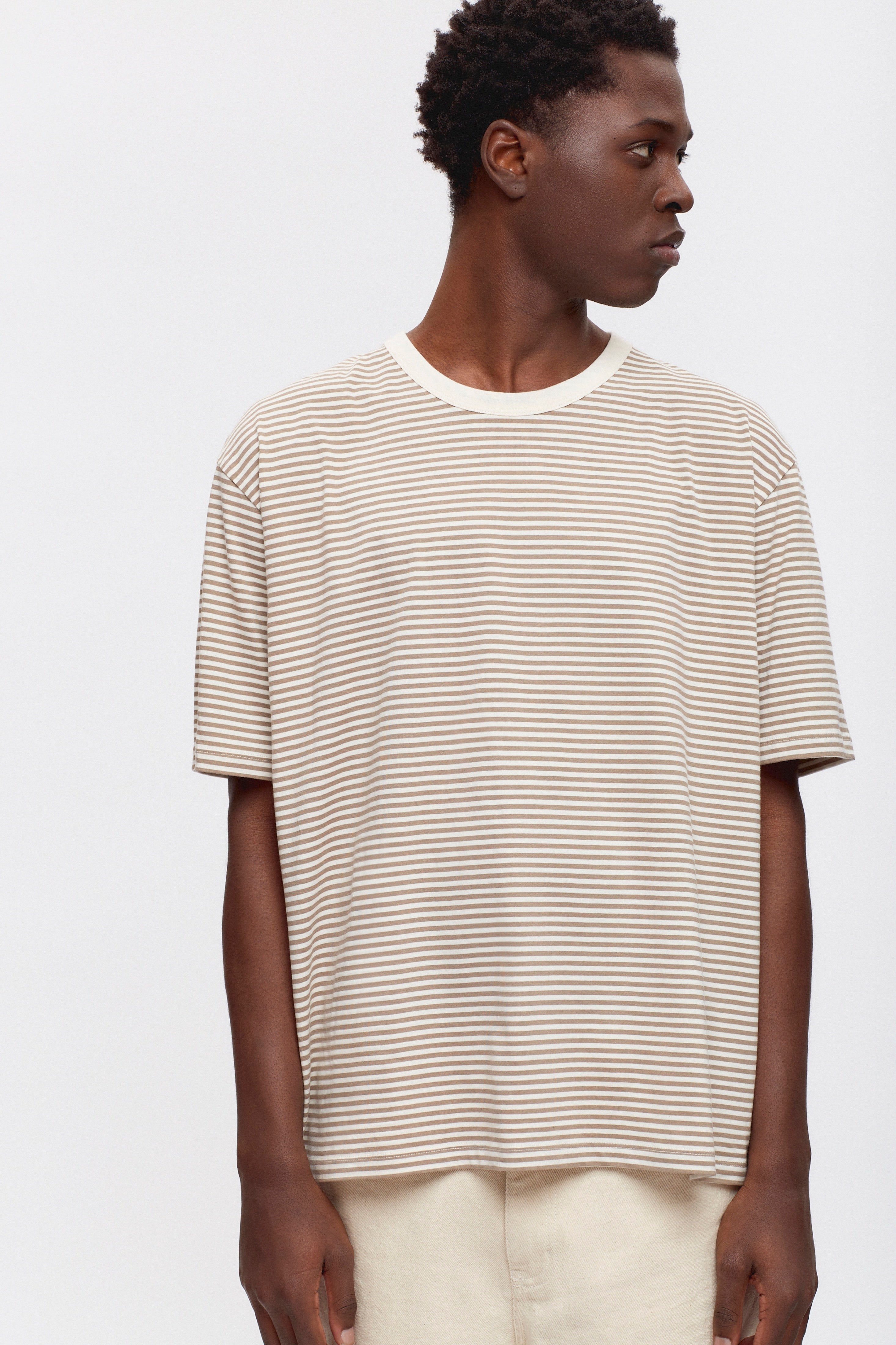 Men's Easy Crew in Brindle/Marshmallow