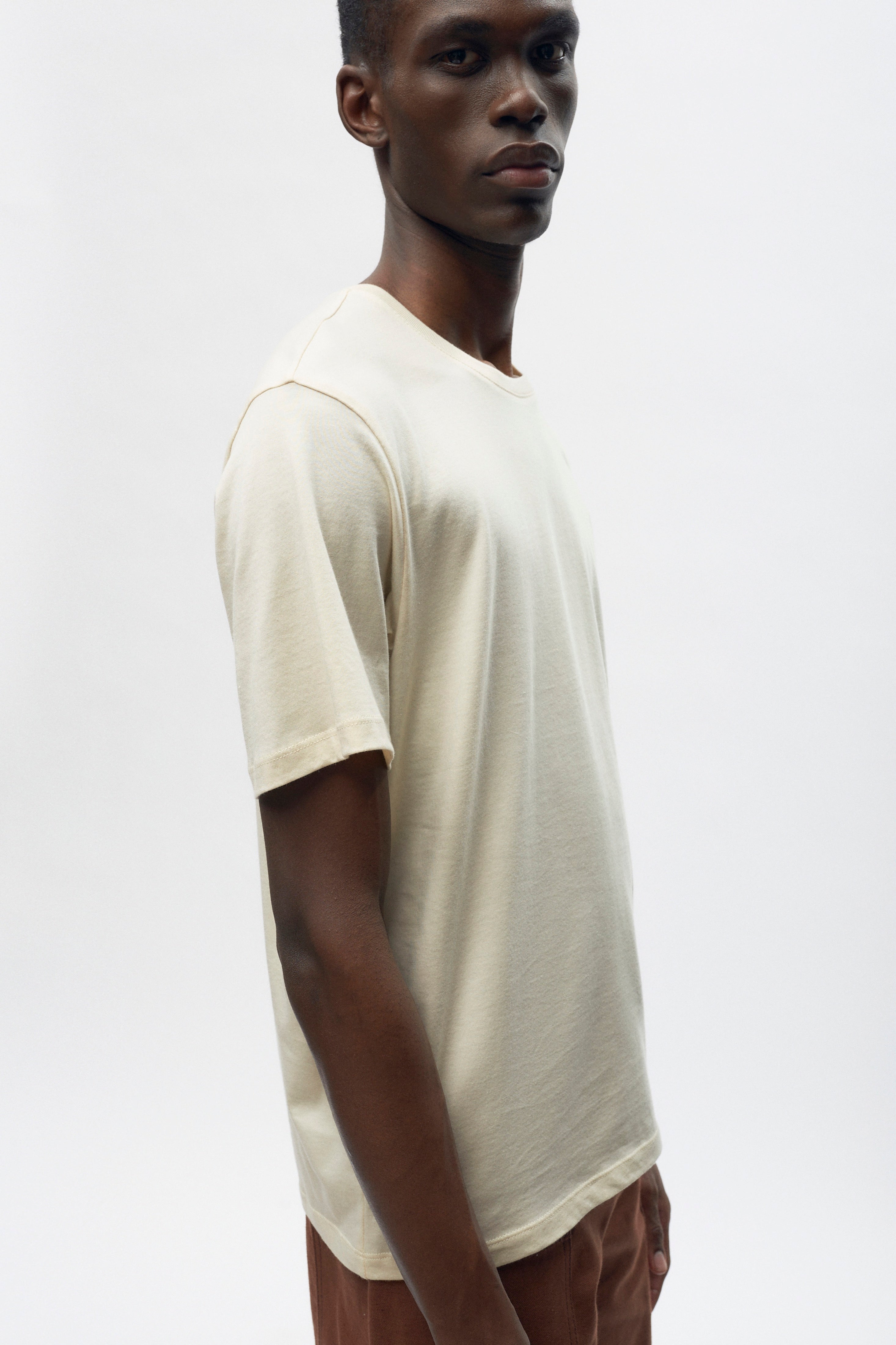 Men's Essential Crew in Natural