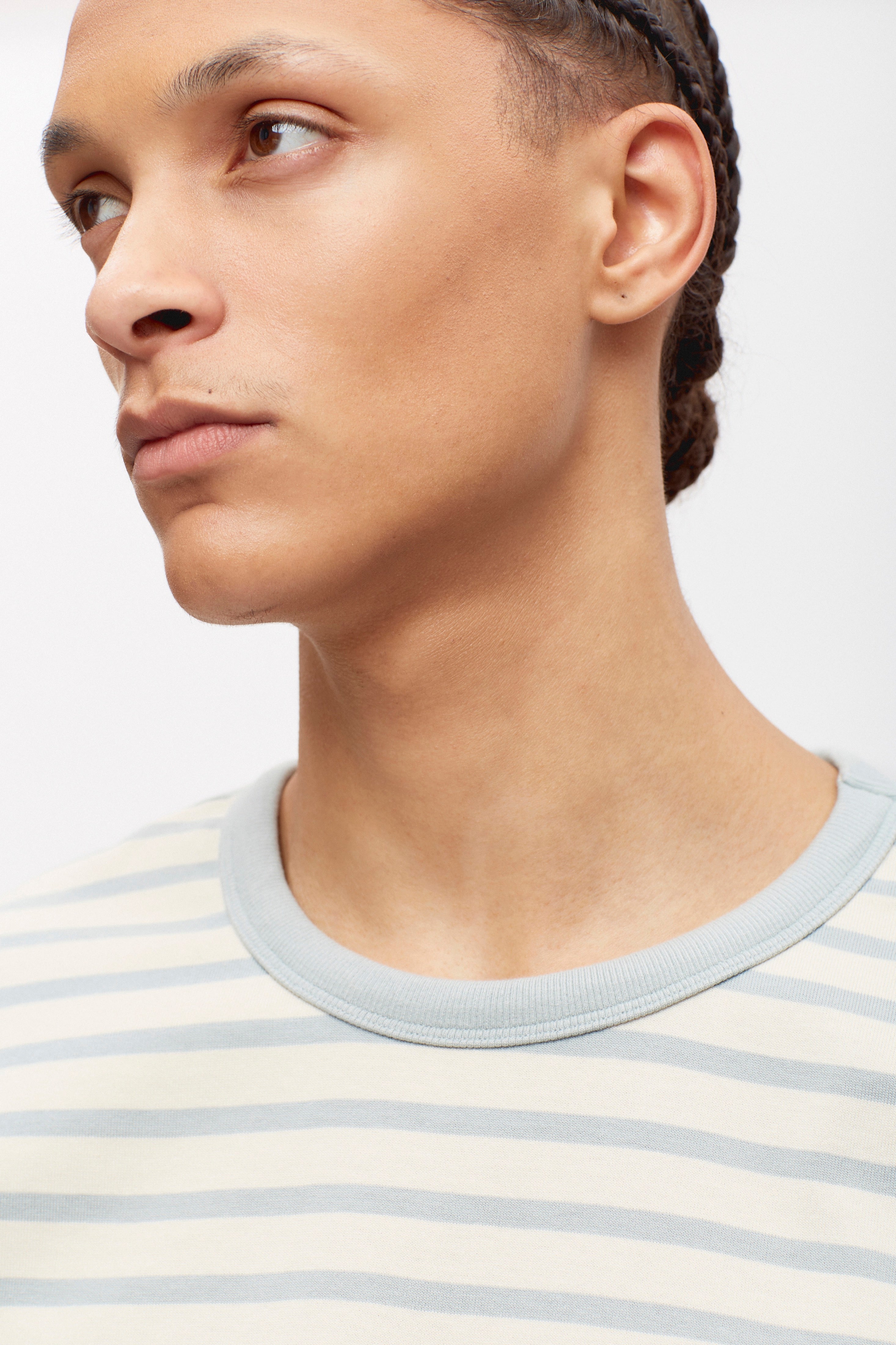 Heavyweight Box Crew in Birch/Puritan Grey