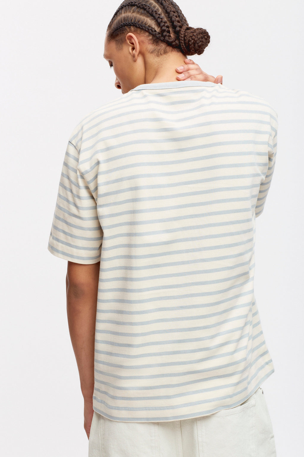 Heavyweight Box Crew in Birch/Puritan Grey