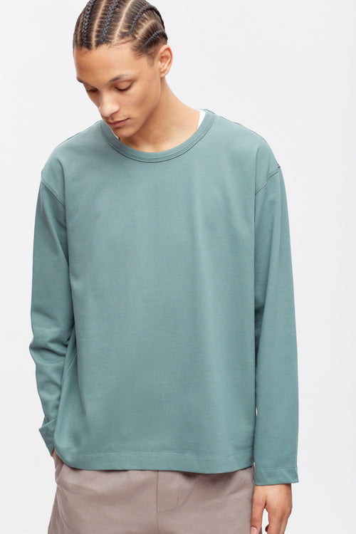 Heavyweight Longsleeve in Silver Pine