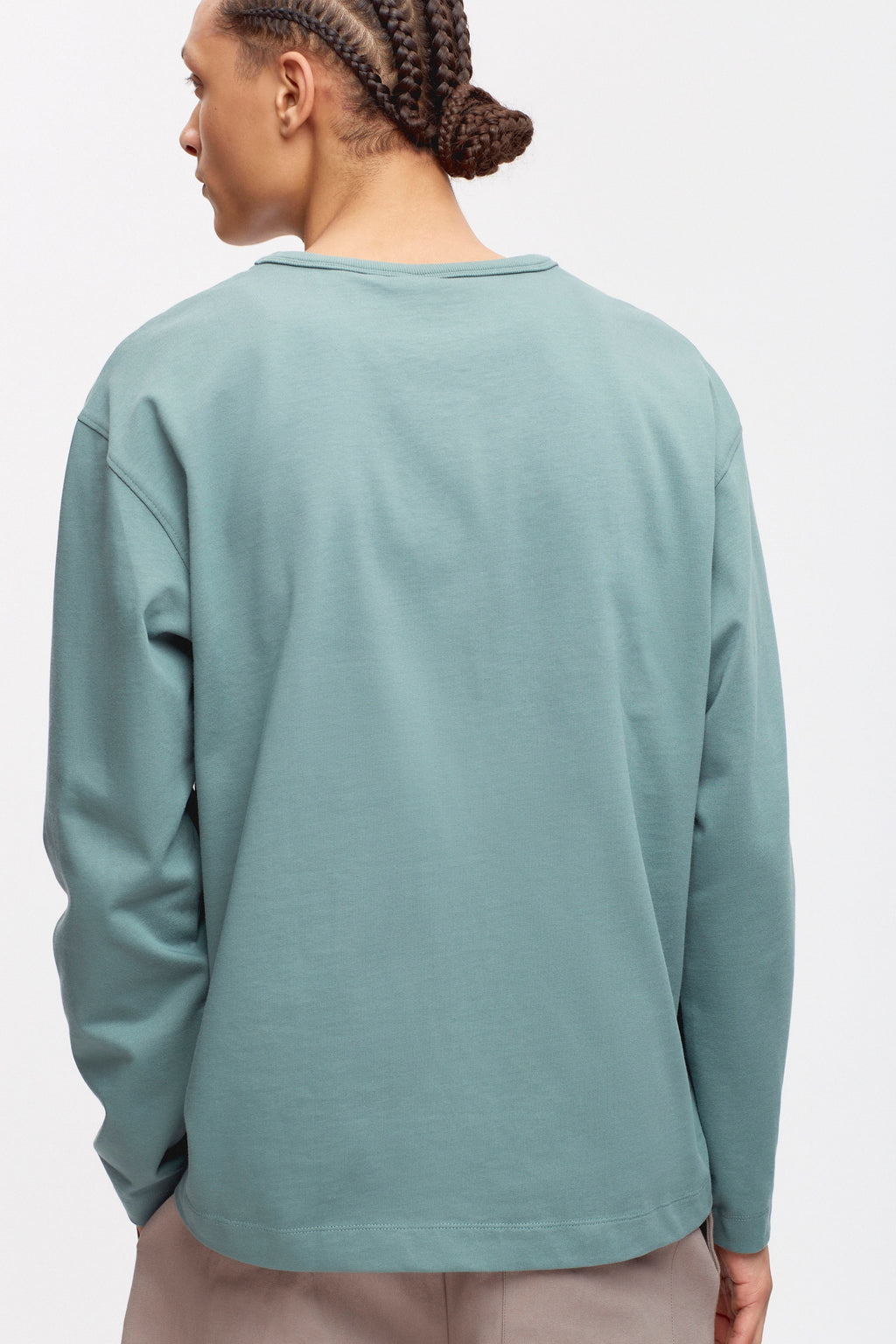 Heavyweight Longsleeve in Silver Pine