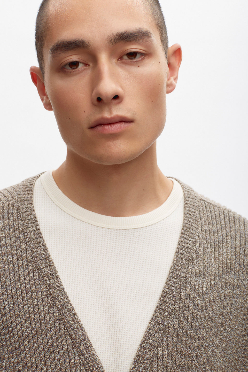 Men's Khorshid Track Vest in Umber Melange