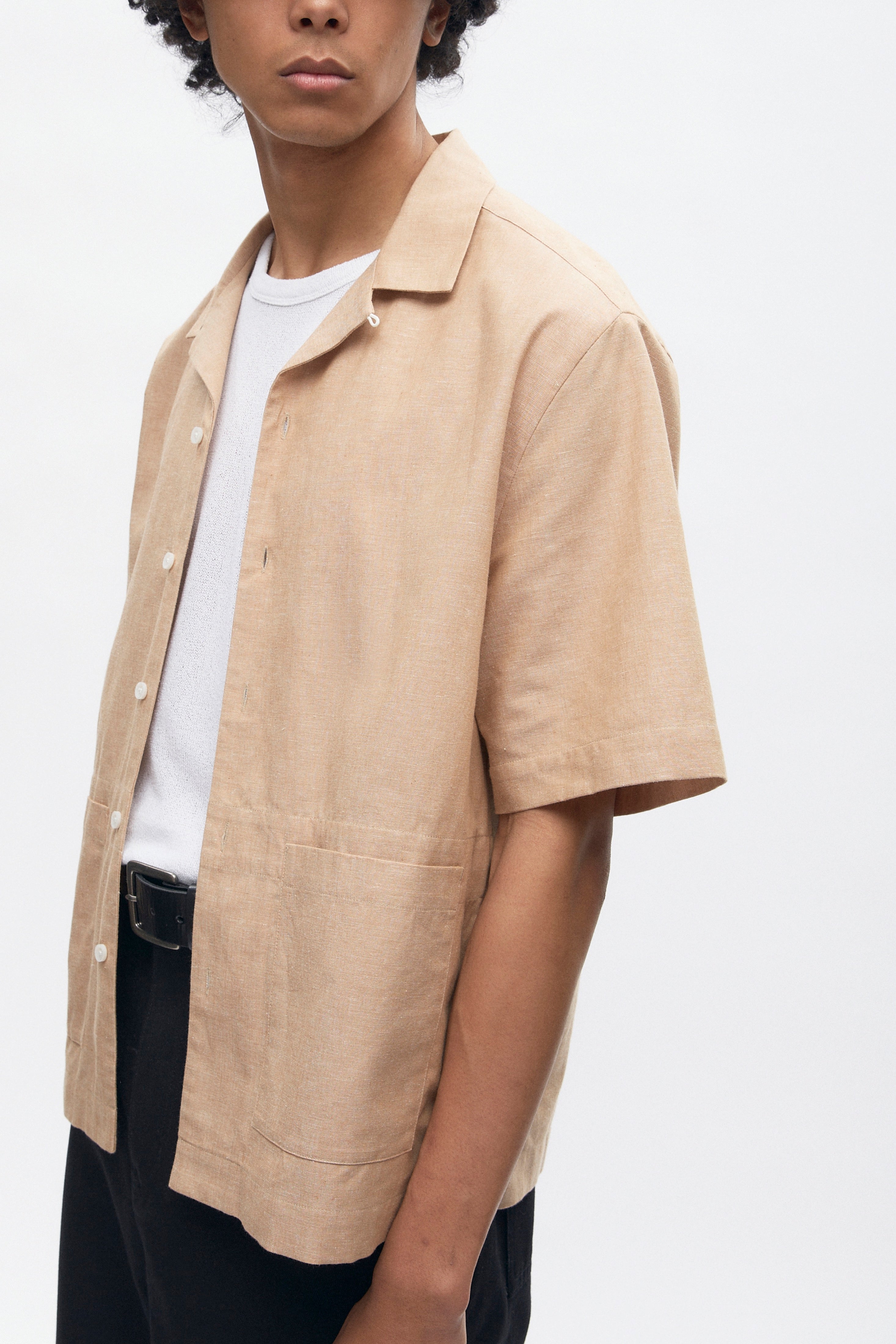 Men’s Linen Camp Shirt