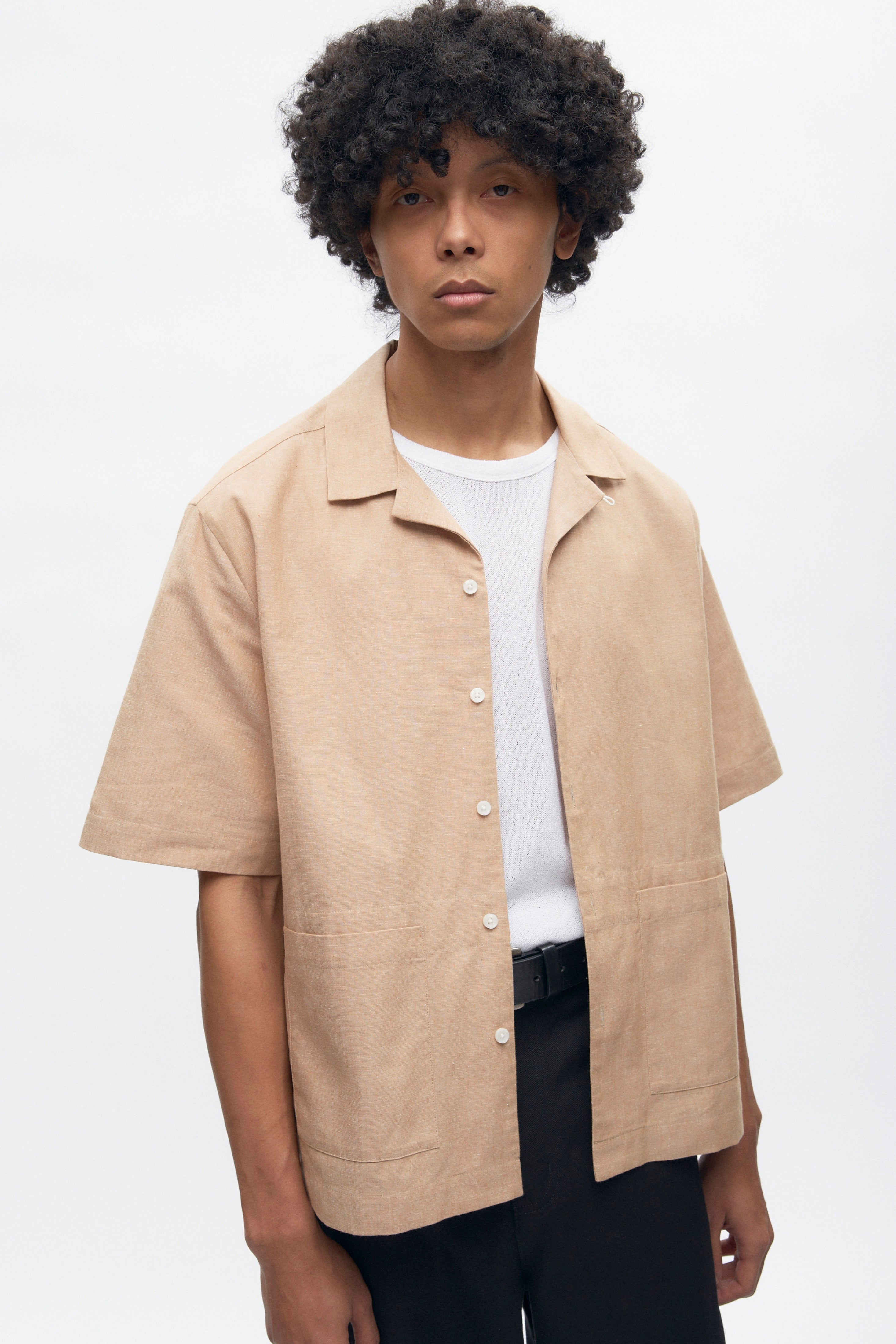 Men’s Linen Camp Shirt