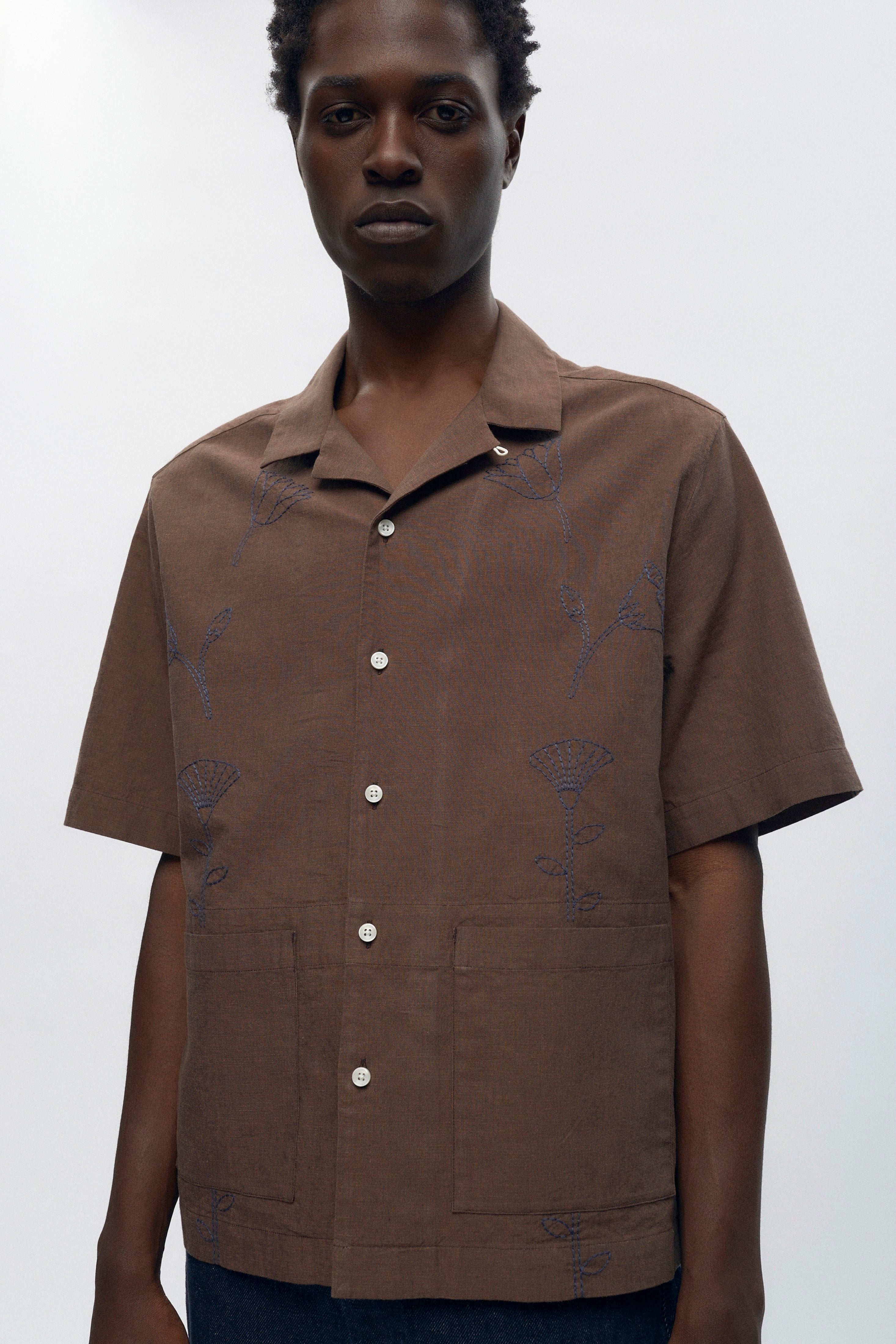 Men’s Linen Camp Shirt