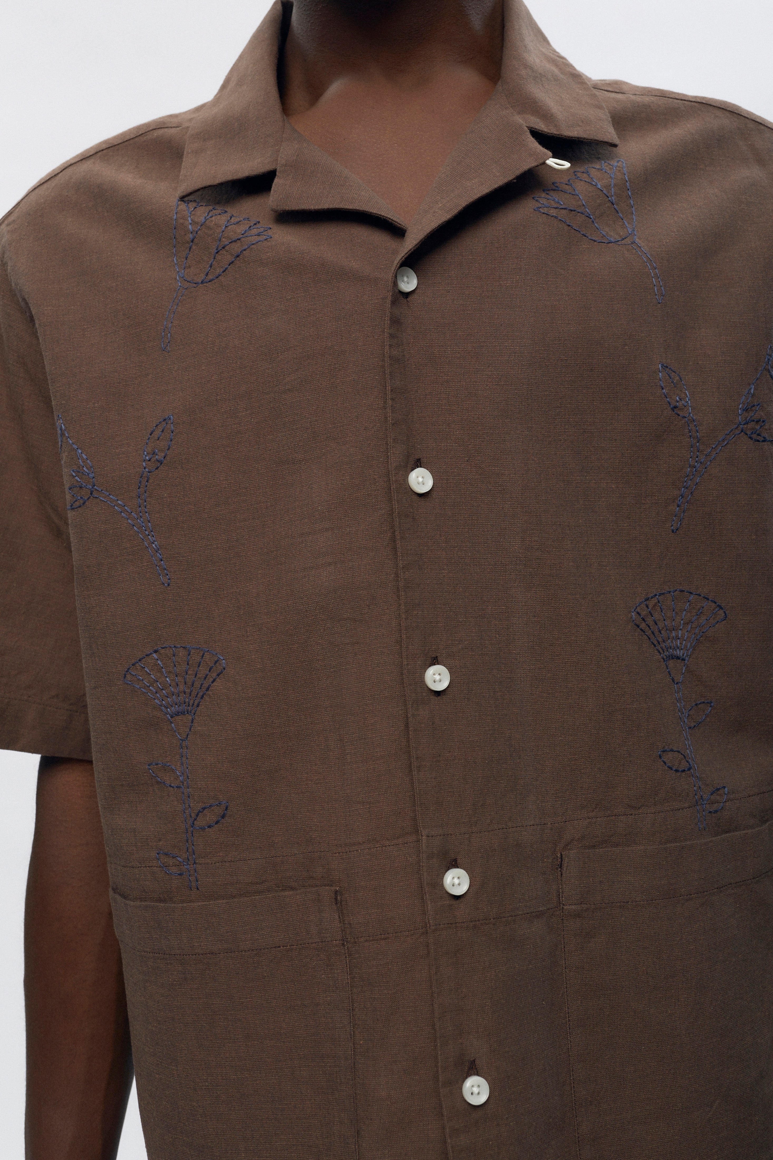 Men’s Linen Camp Shirt