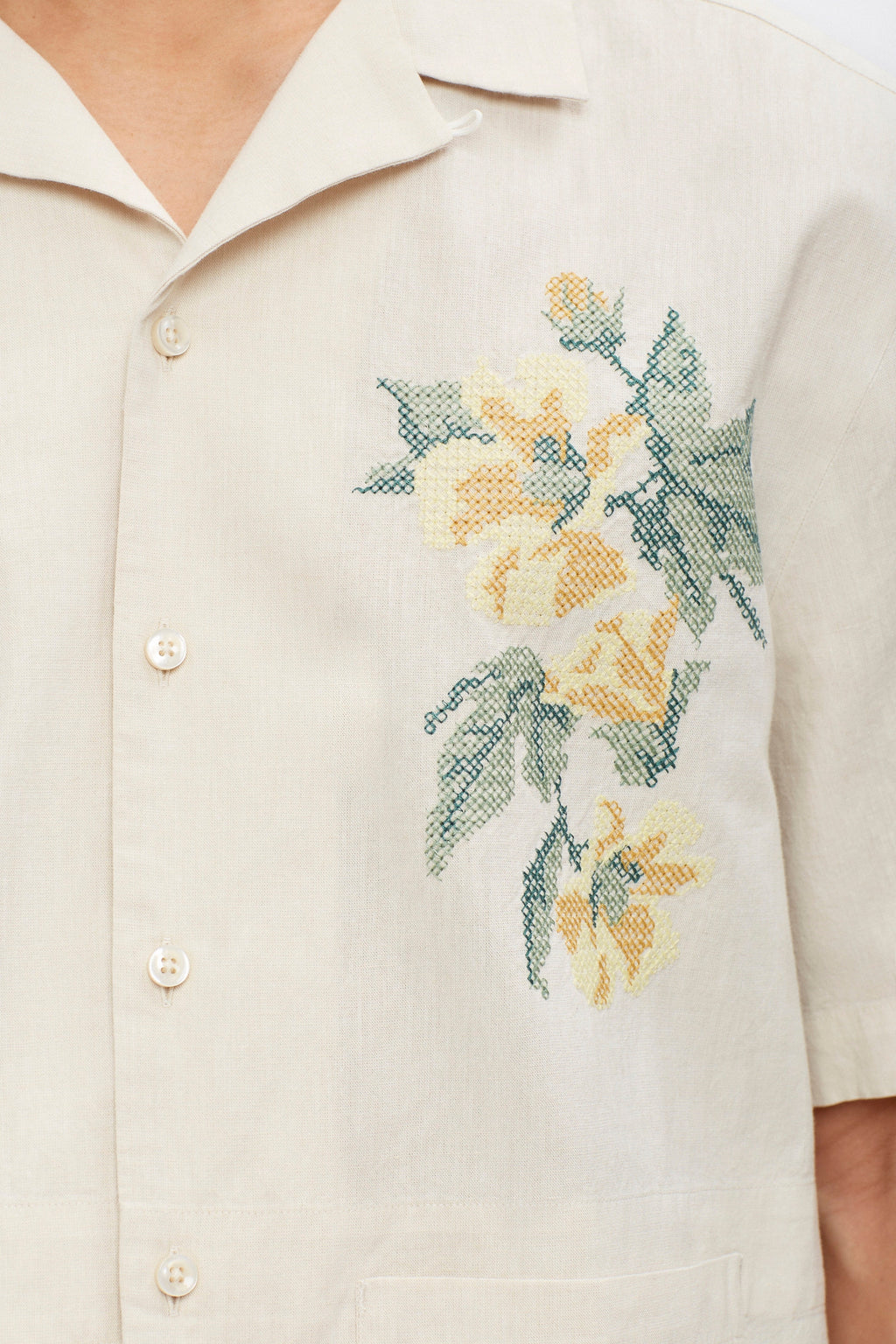 Men’s Linen Camp Shirt