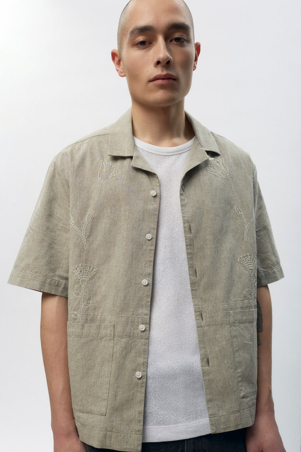 Men’s Linen Camp Shirt