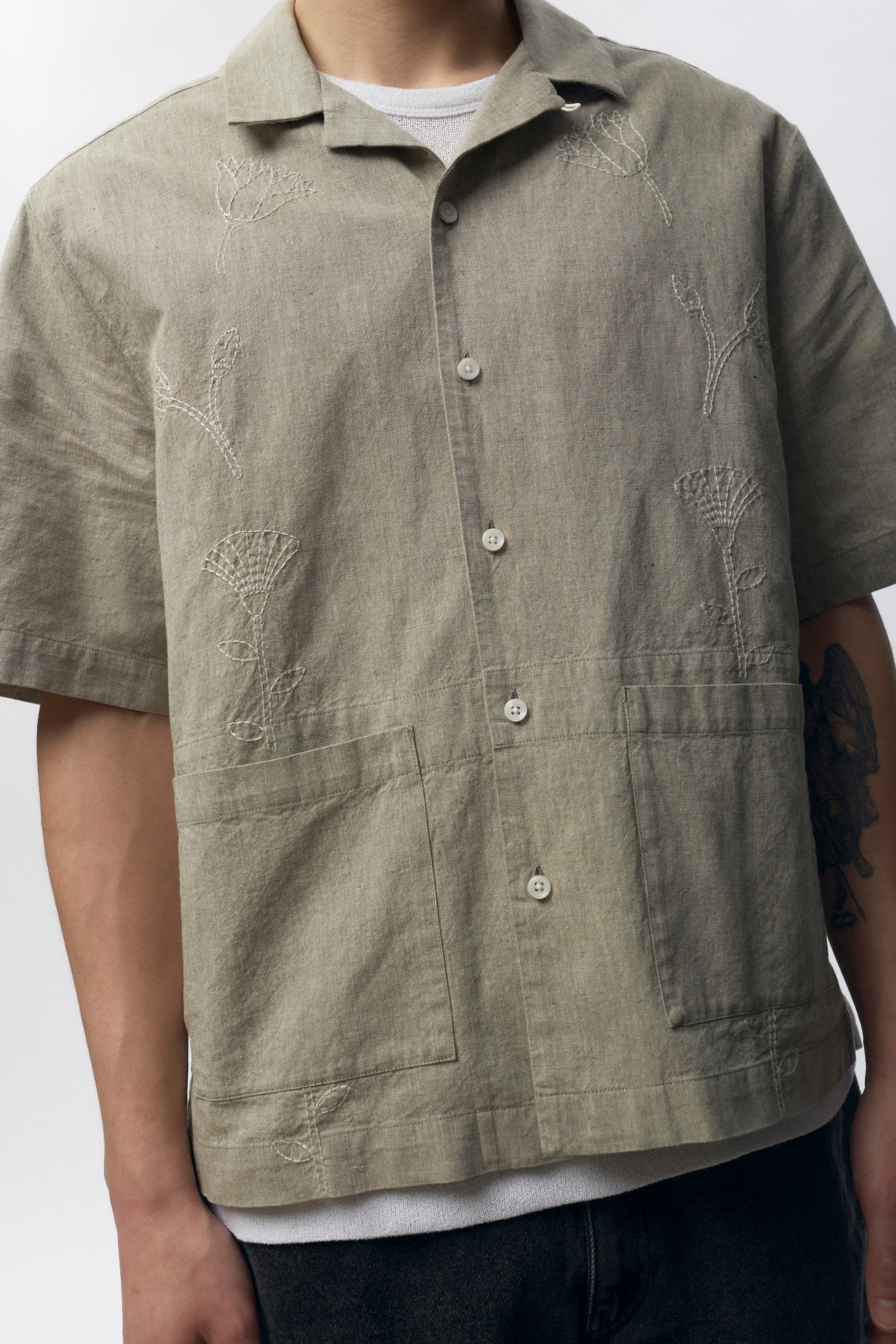Men’s Linen Camp Shirt