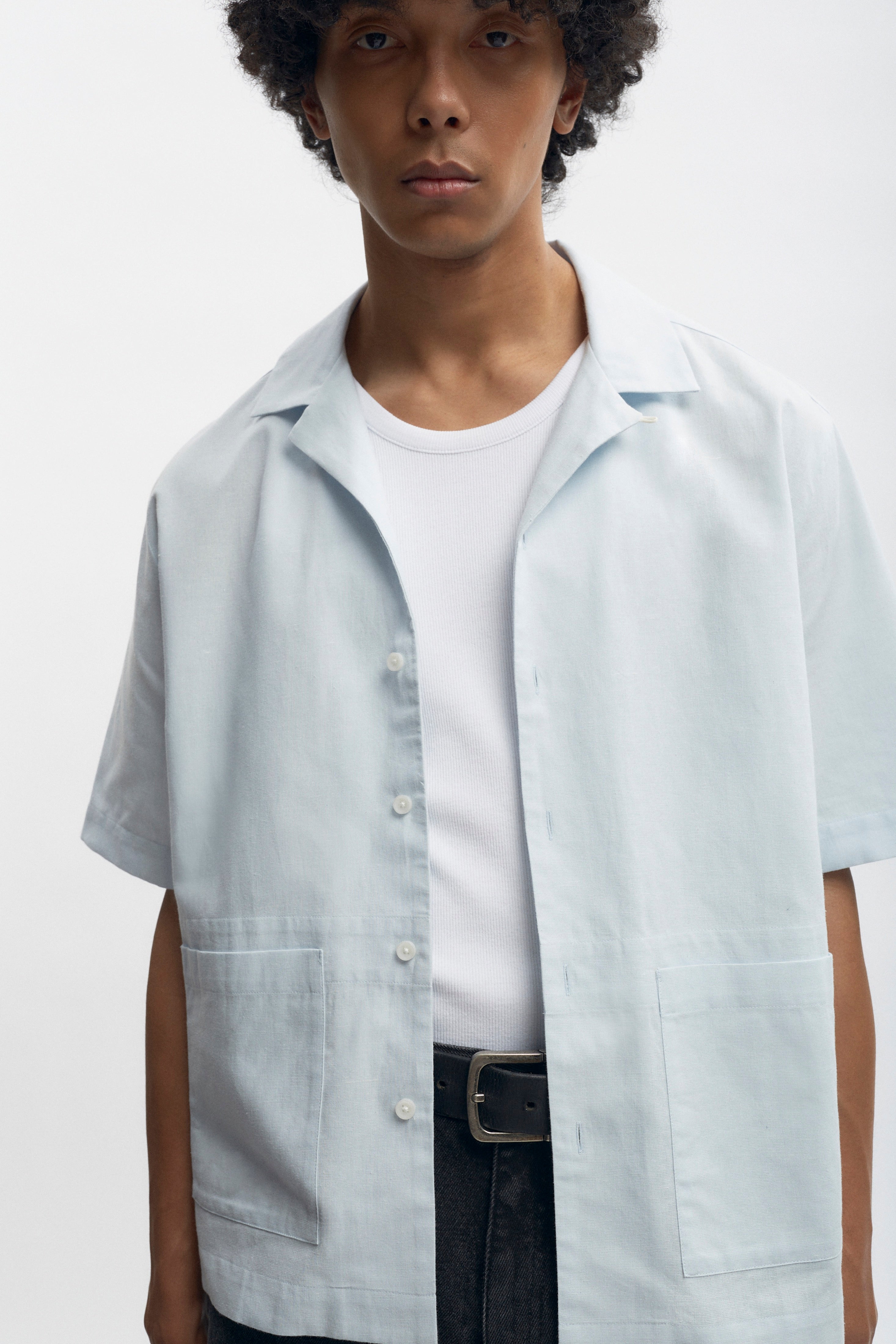 Men’s Linen Camp Shirt