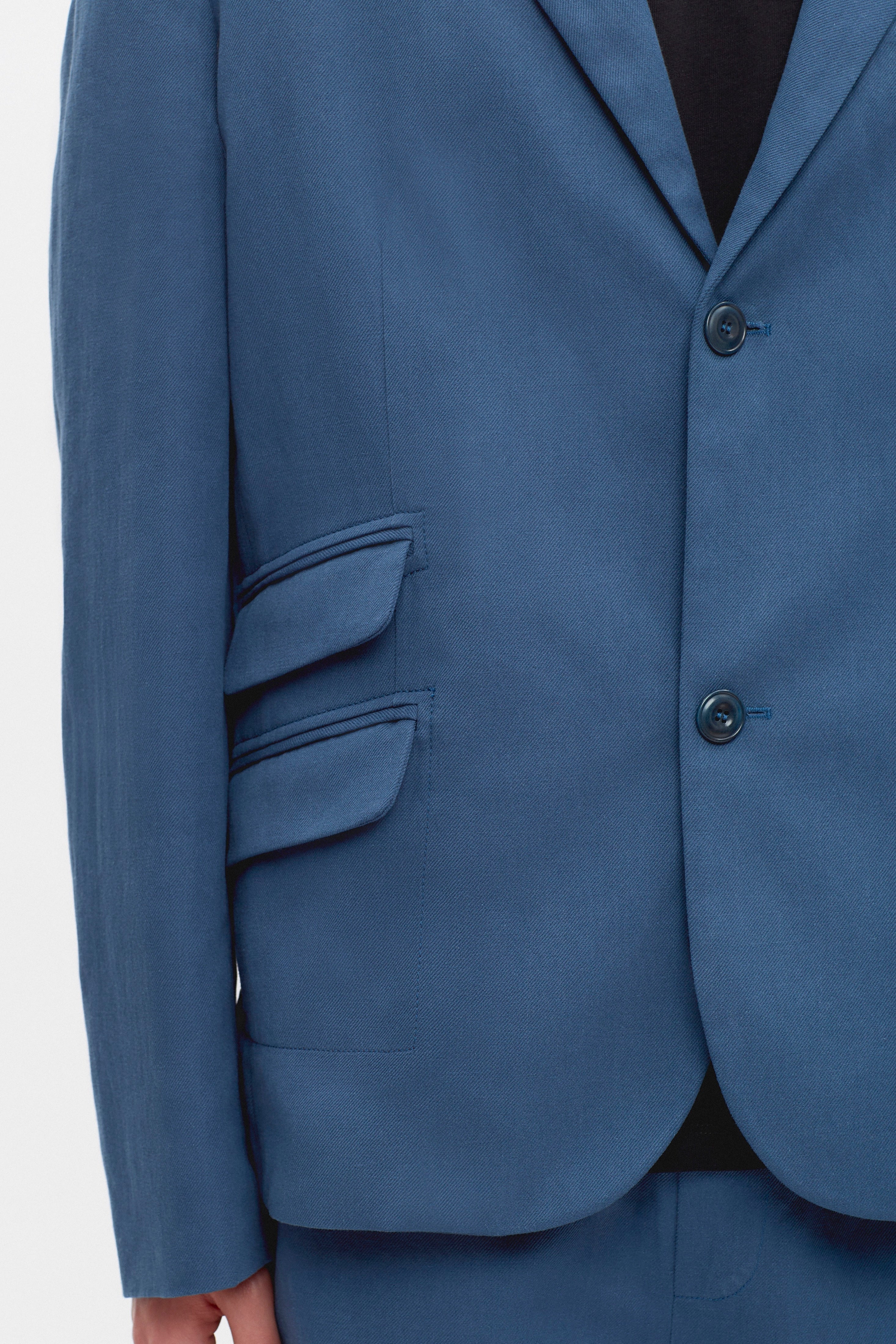 Men's Linen Laureate Jacket in Nile Blue