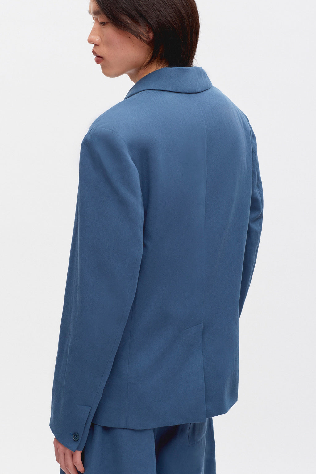 Men's Linen Laureate Jacket in Nile Blue
