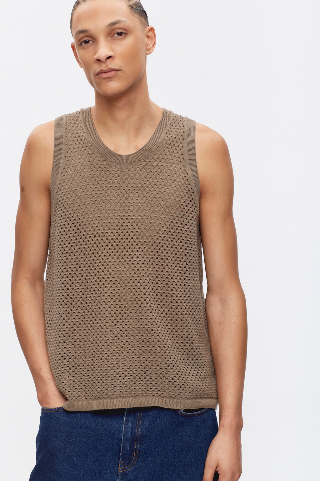 Men's Mina Tank in Brindle