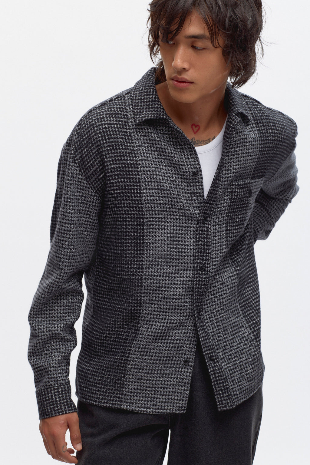 Men's Misr Shirt in Black Mix