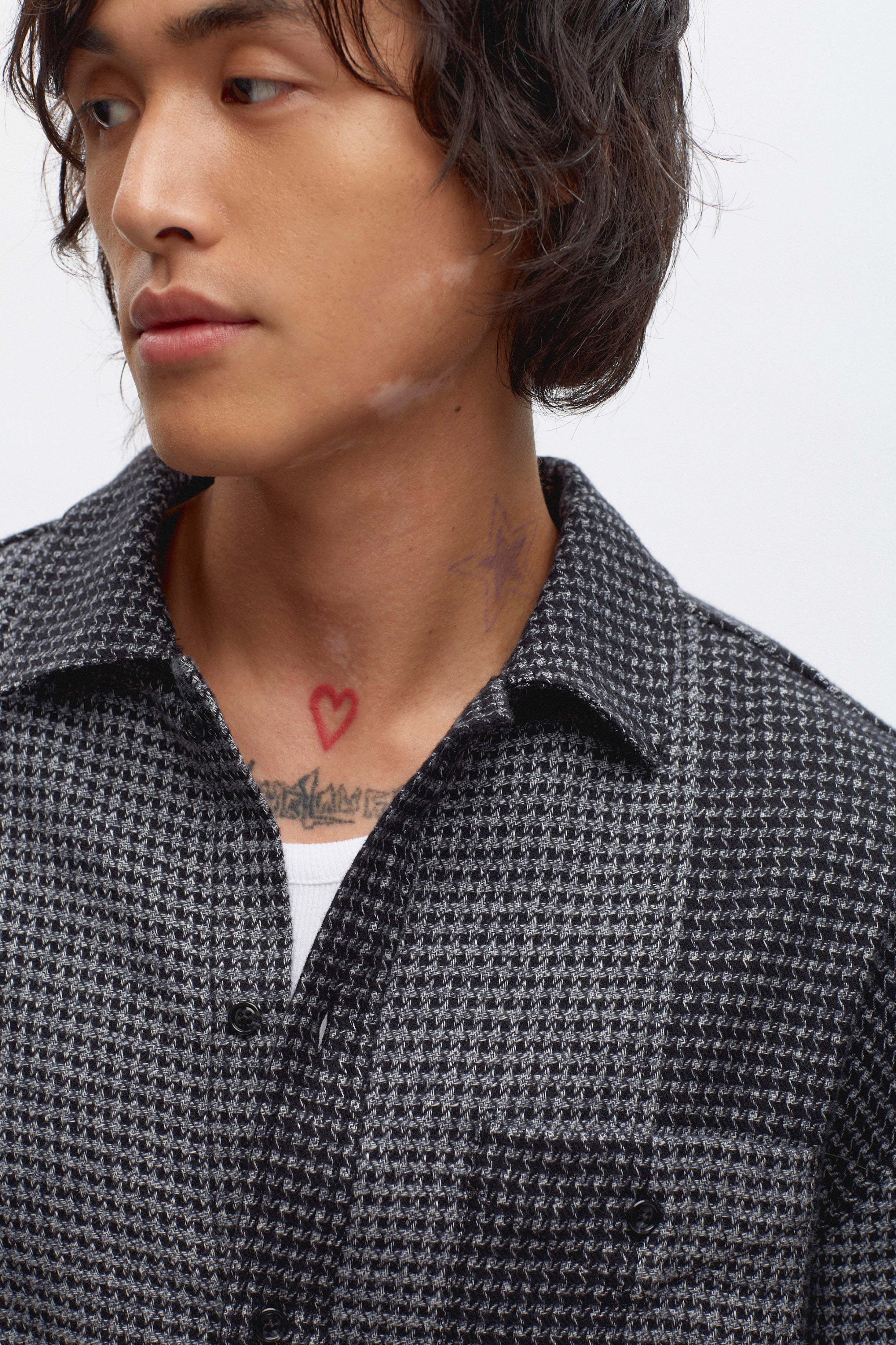 Men's Misr Shirt in Black Mix