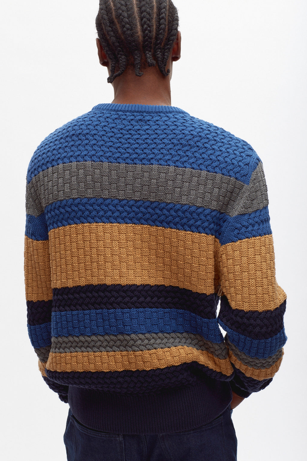 Men's Namat Sweater in Blue Lotus