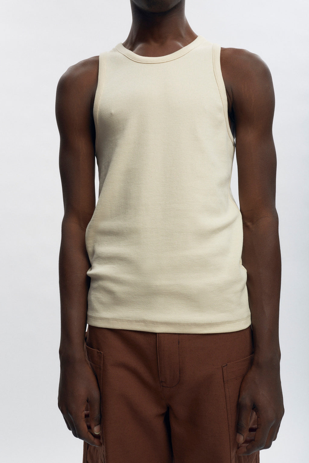 Men's Rib Tank in Natural