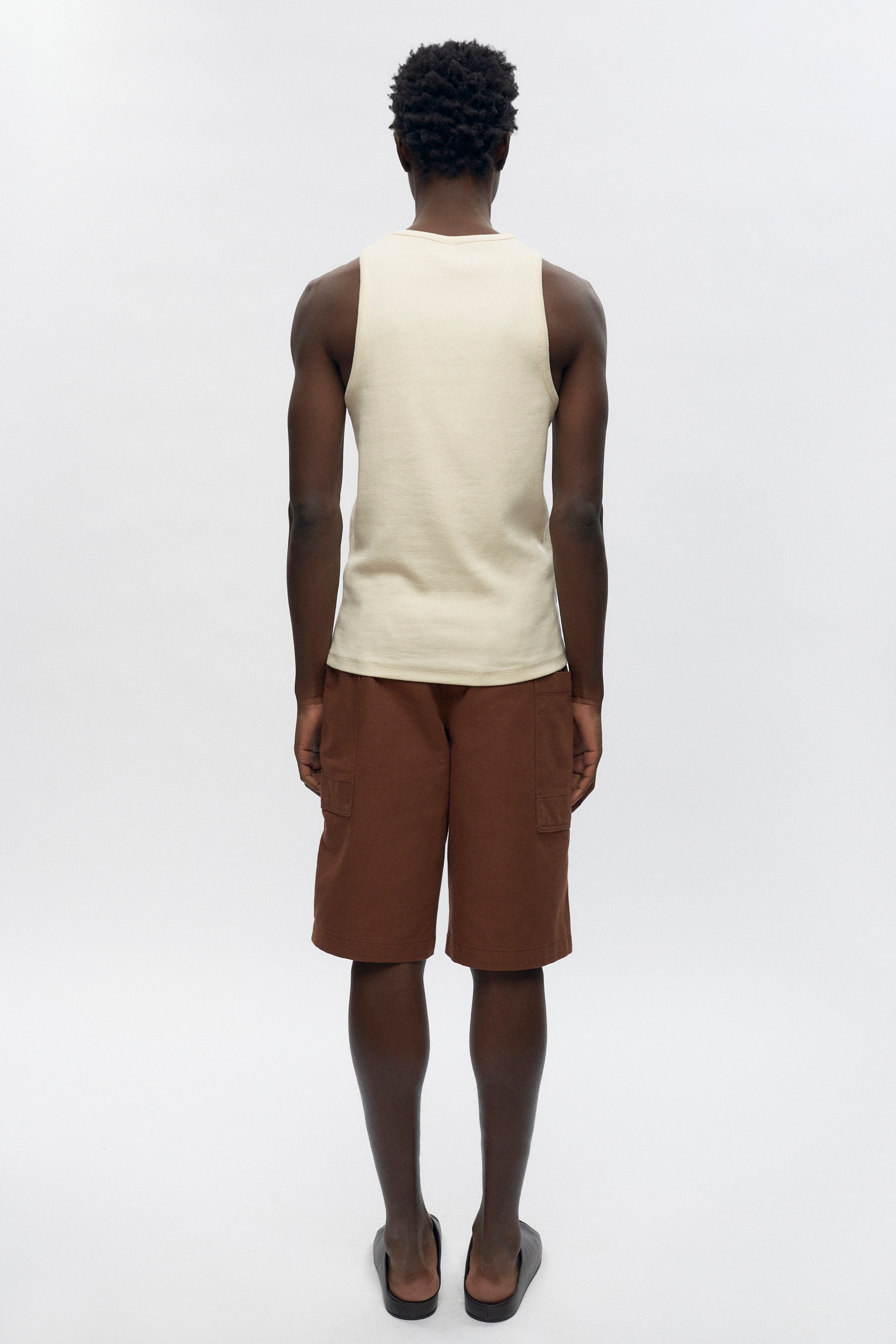 Men's Rib Tank in Natural